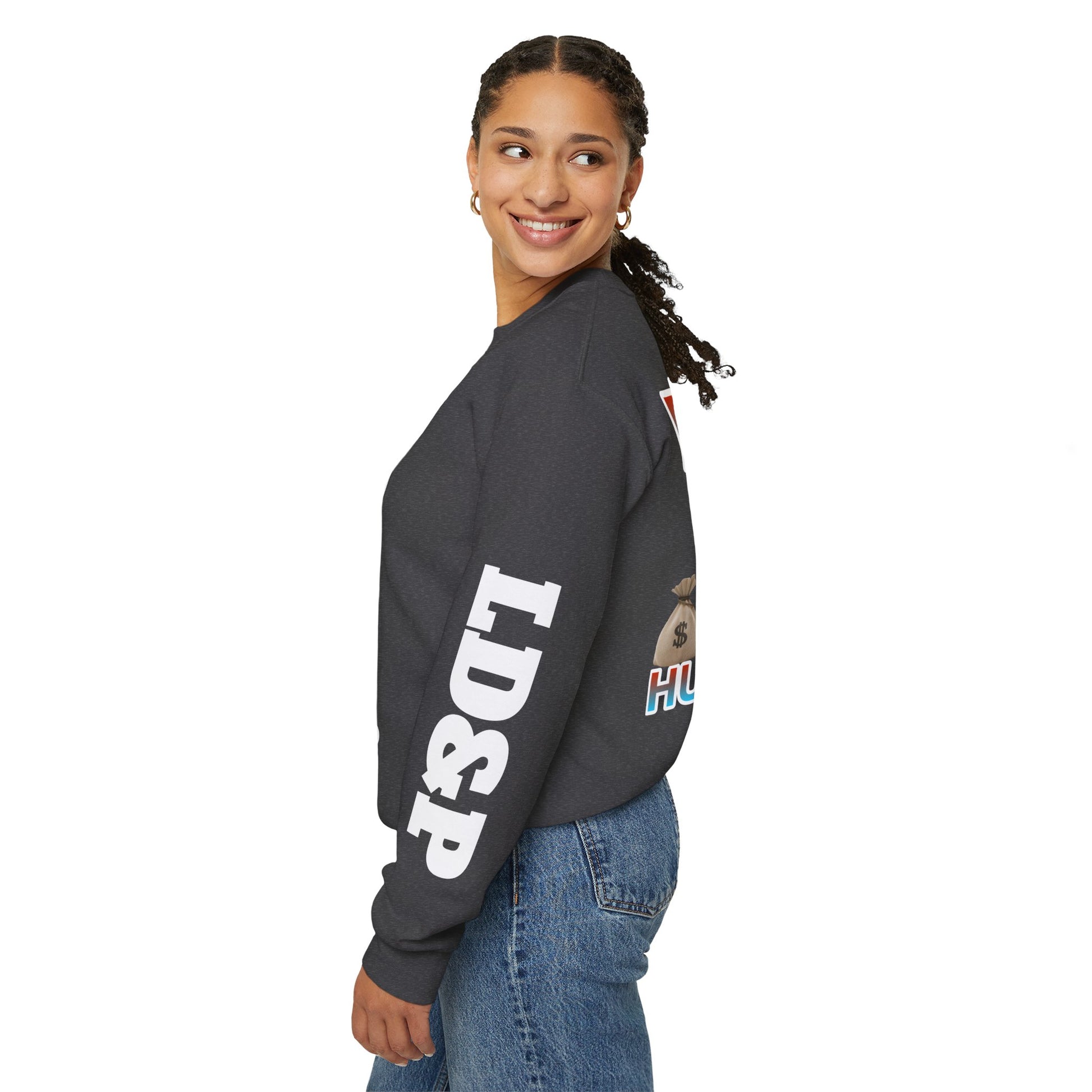 Crewneck Sweatshirt - Born Hustler LD&P Apparel
