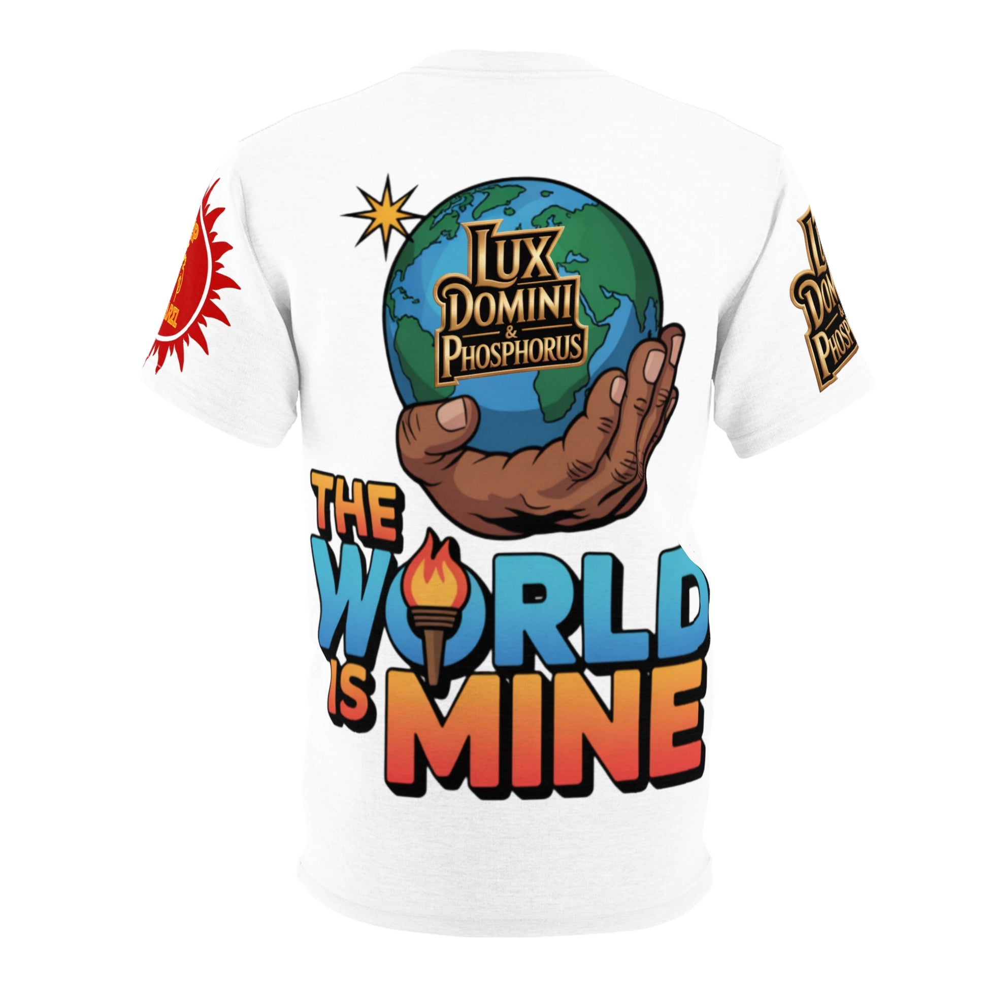 White Unisex Tee - 'The World Is Mine' LD&P Apparel Design