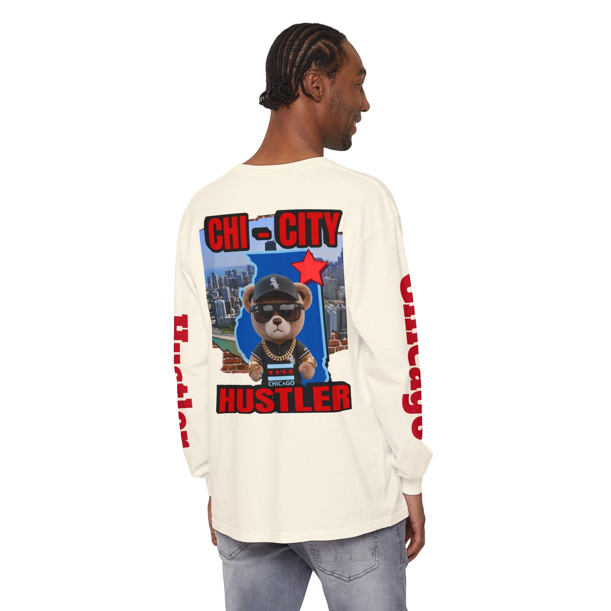 Chi-City Hustler Long Sleeve T-Shirt — LD&P Apparel