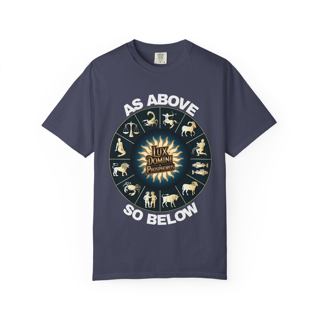 Zodiac Unisex T-Shirt - As above so below design