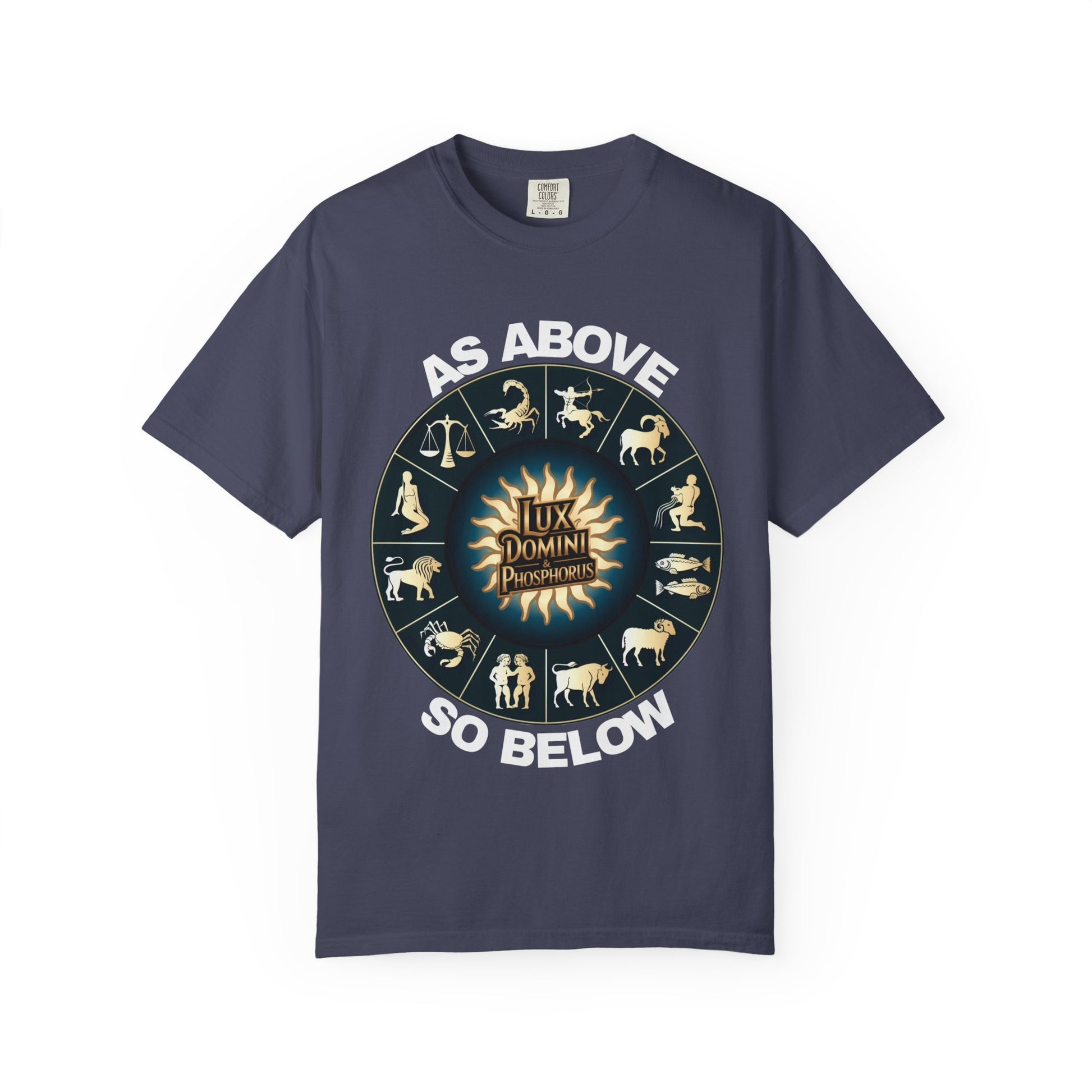 Zodiac Unisex T-Shirt - As above so below design