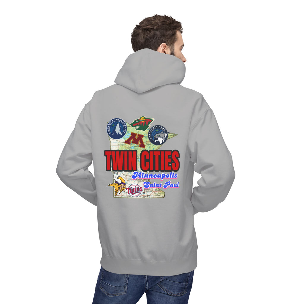 Fleece Hoodie Twin Cities Minneapolis St Paul Design