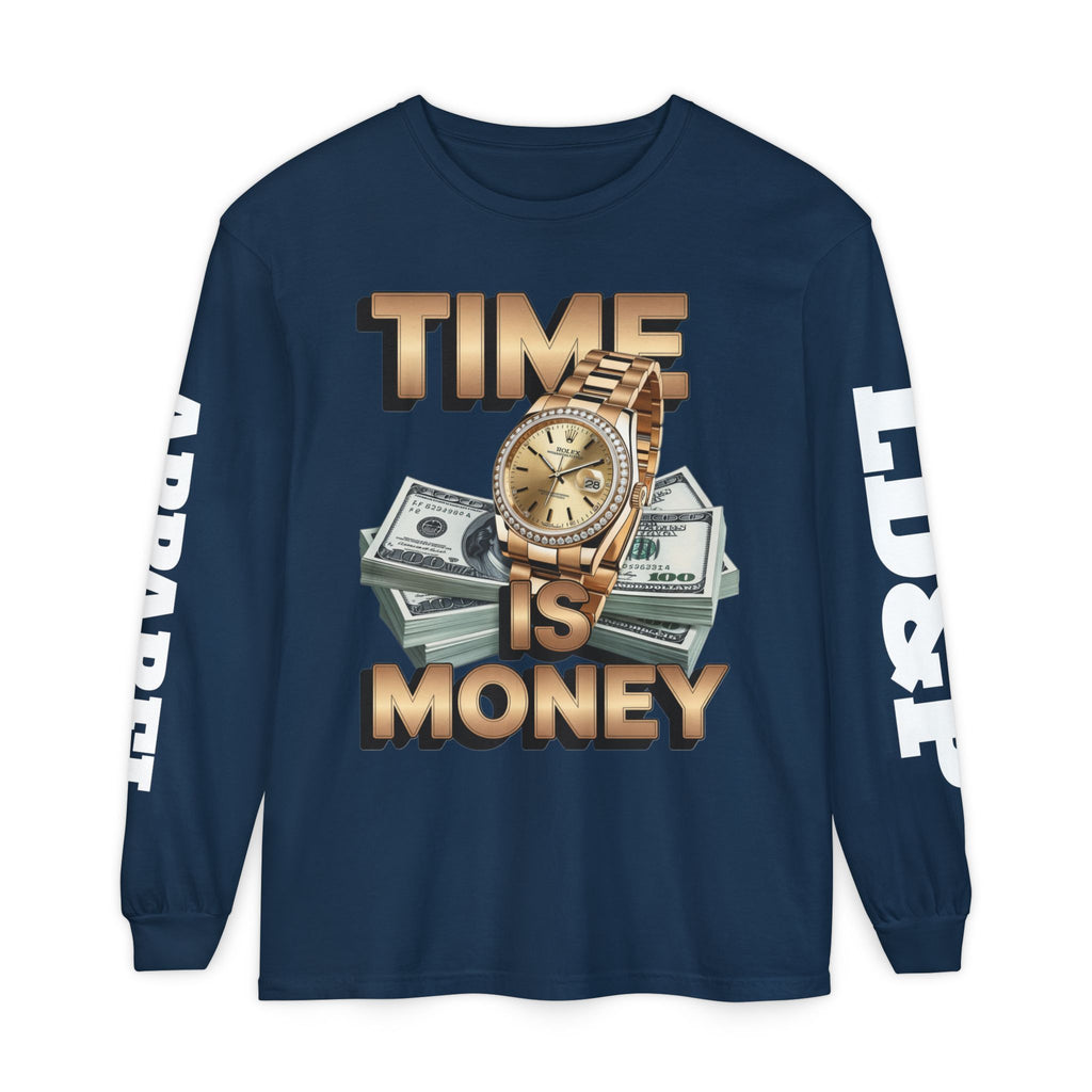 Long Sleeve T-Shirt Time is MONEY Design