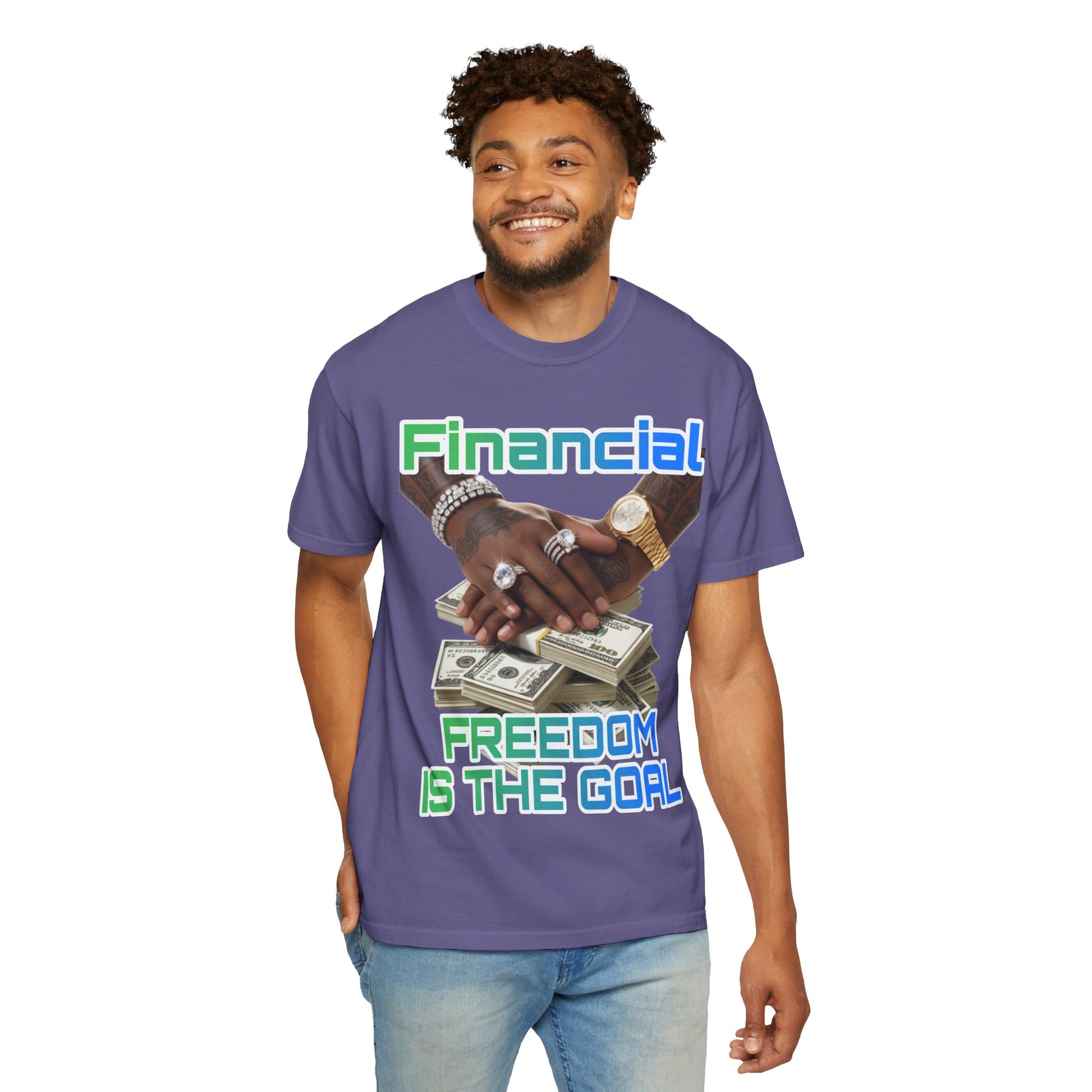 Financial Freedom Unisex T-shirt - 'Financial Freedom is The Goal' Design