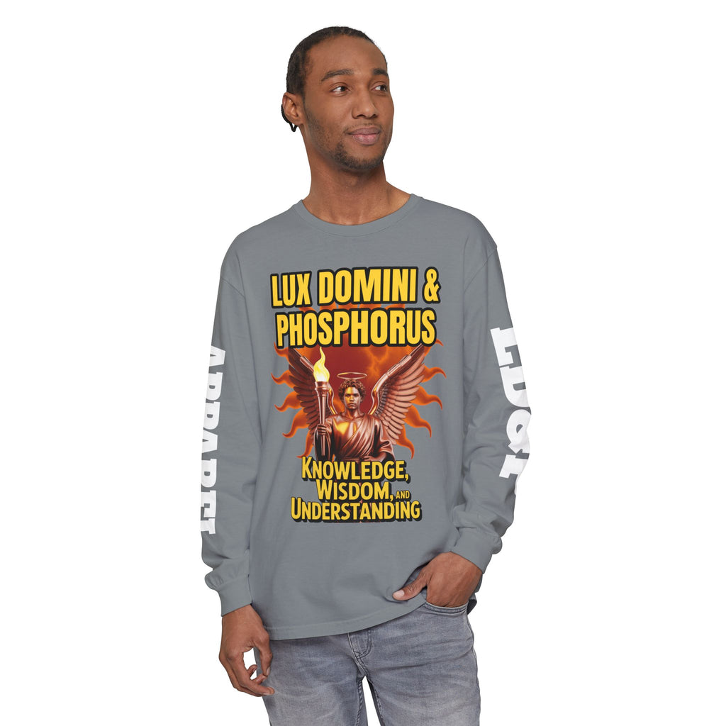 Long Sleeve T-Shirt LD&P Apparel Knowledge Wisdom Understanding Design