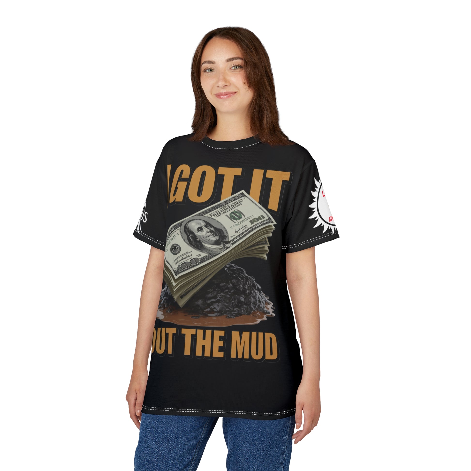 'Black' I Got it out the mud  Tee - Lux Domini and Phosphorus LD&P Apparel Design