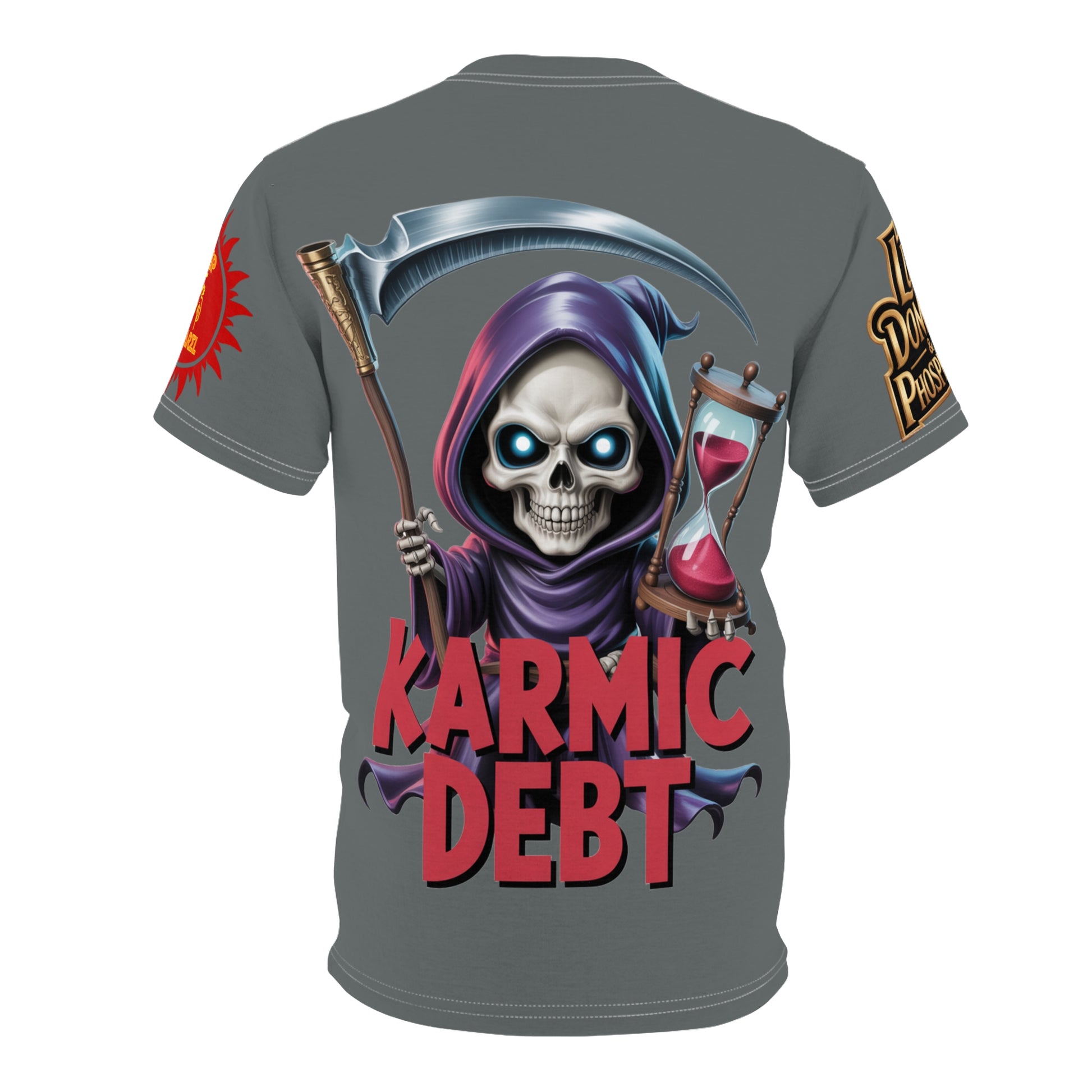 Karmic Debt Graphic Tee — LD&P Apparel Dark Grey