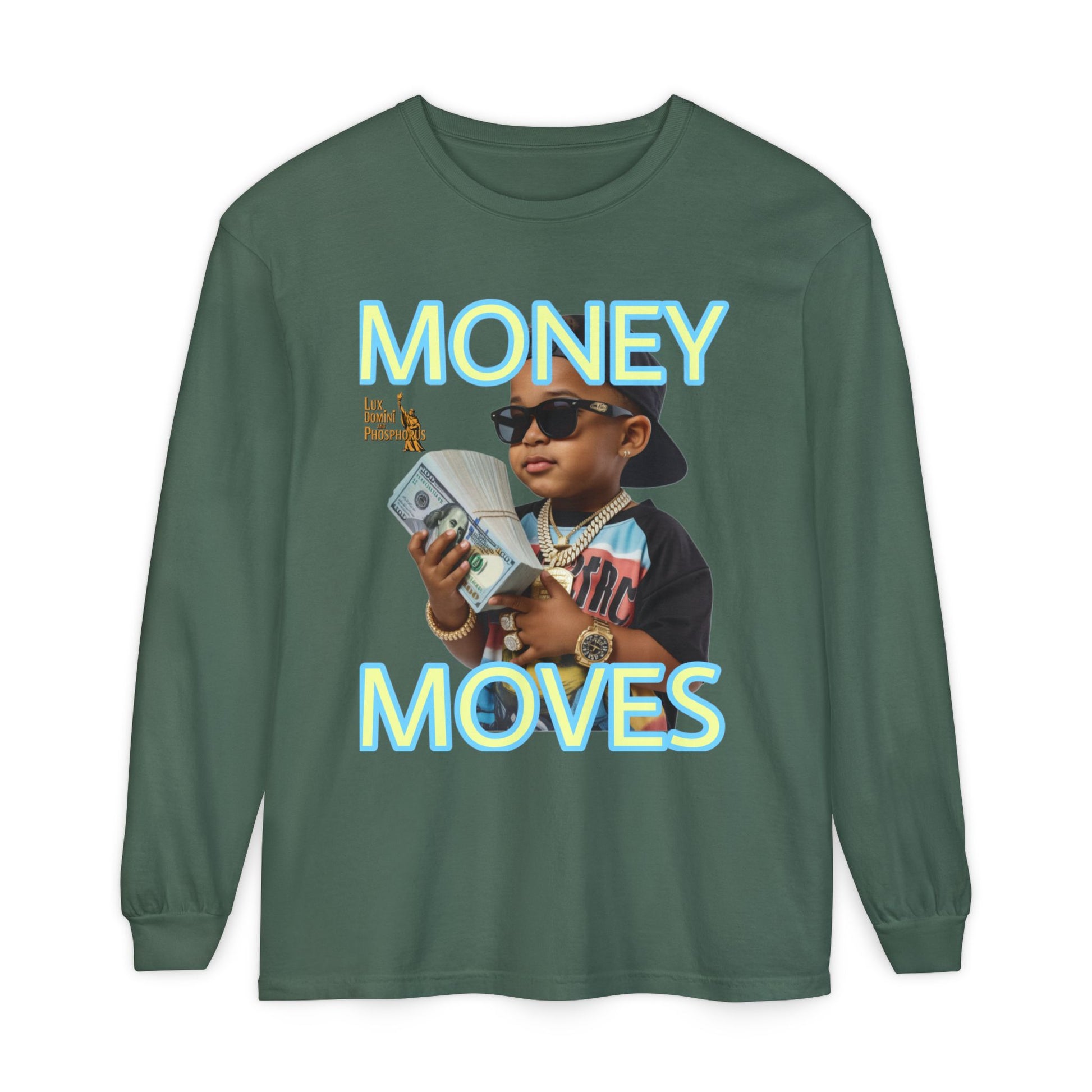 Long Sleeve T-Shirt - Money Moves LD&P APPAREL