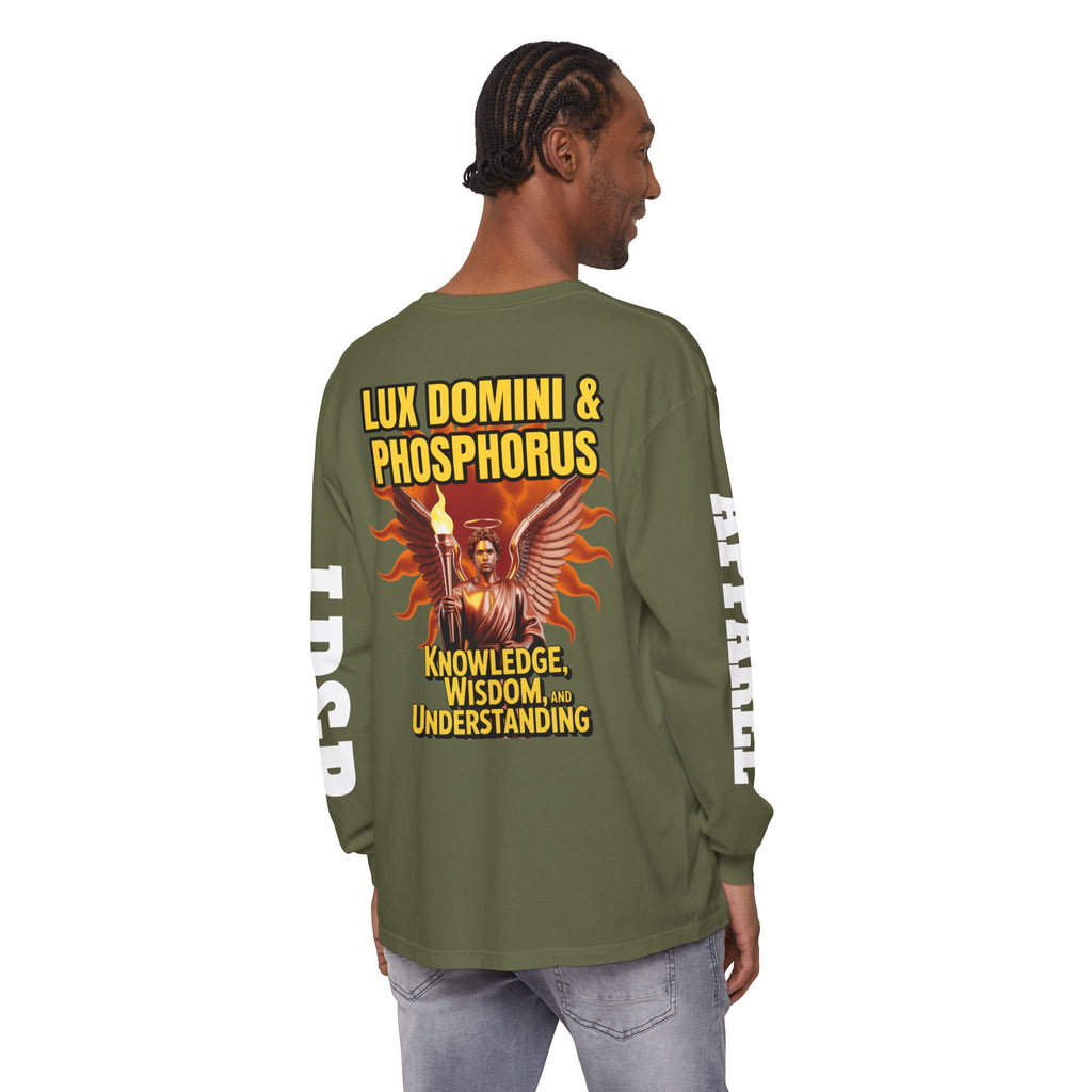 Long Sleeve T-Shirt LD&P Apparel Knowledge Wisdom Understanding Design