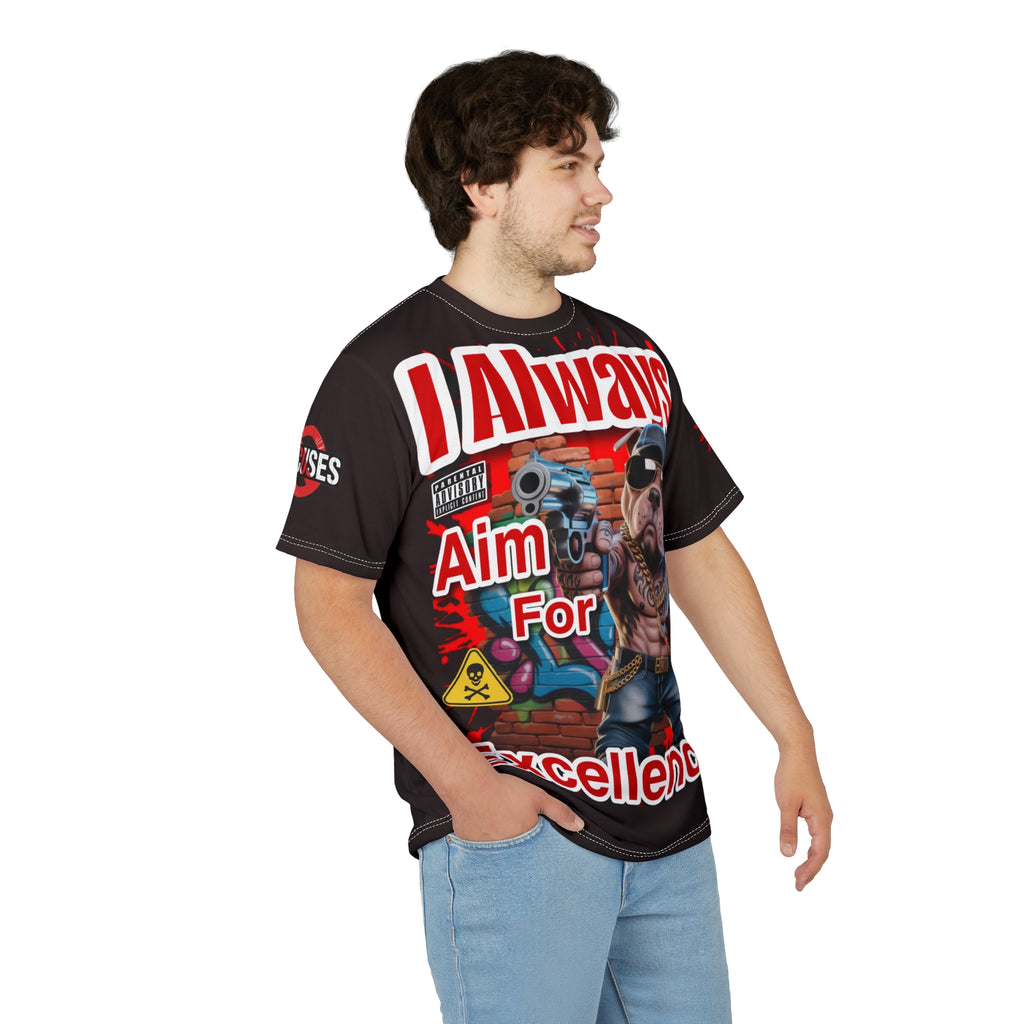 I Always Aim For Excellence LD&P APPAREL GRAPHIC Tee Black