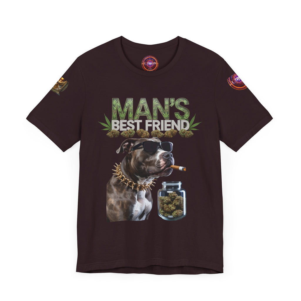 Unisex Tee Man's Best Friend Weed Design Shirt