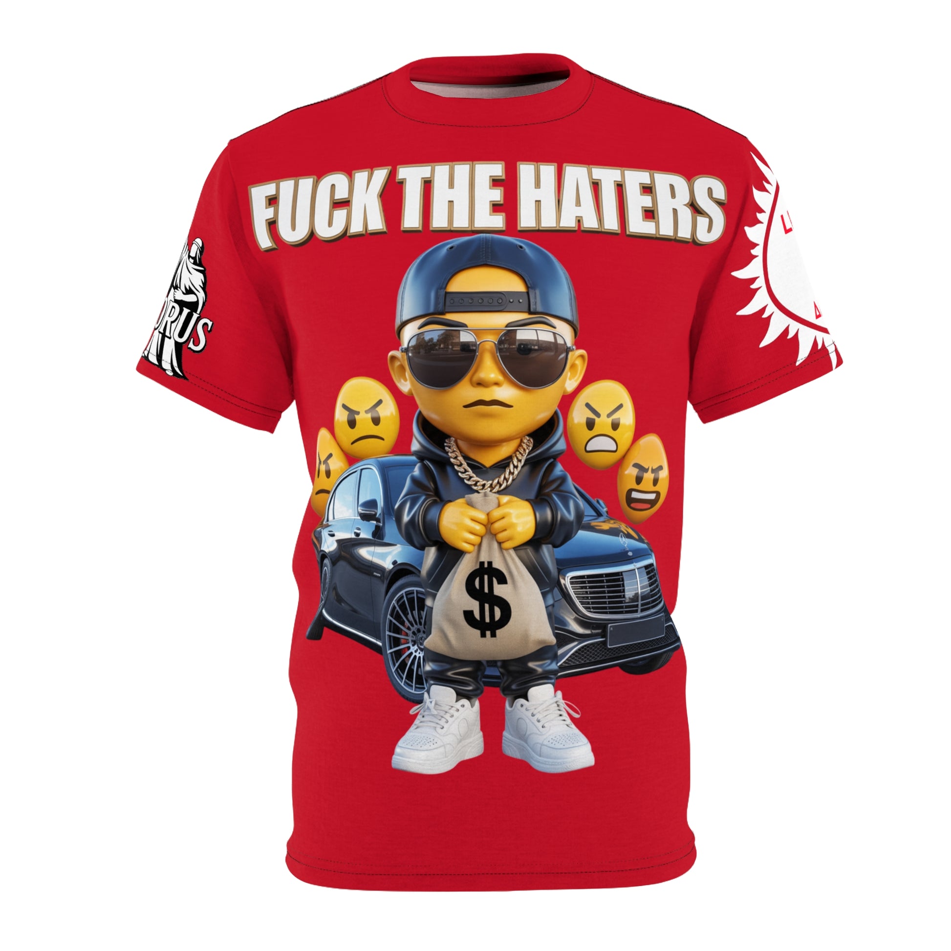 Fuck The Haters  Print Unisex Cut & Sew Tee
