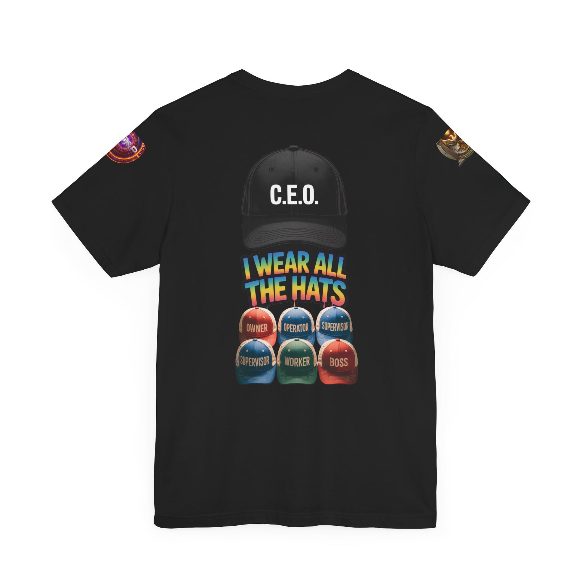 Entrepreneur Hat Unisex Tee - I Wear All The Hats Design