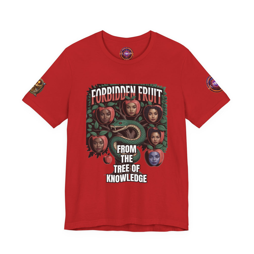 Short Sleeve Tee - Tree of Knowledge Forbidden Fruit Design