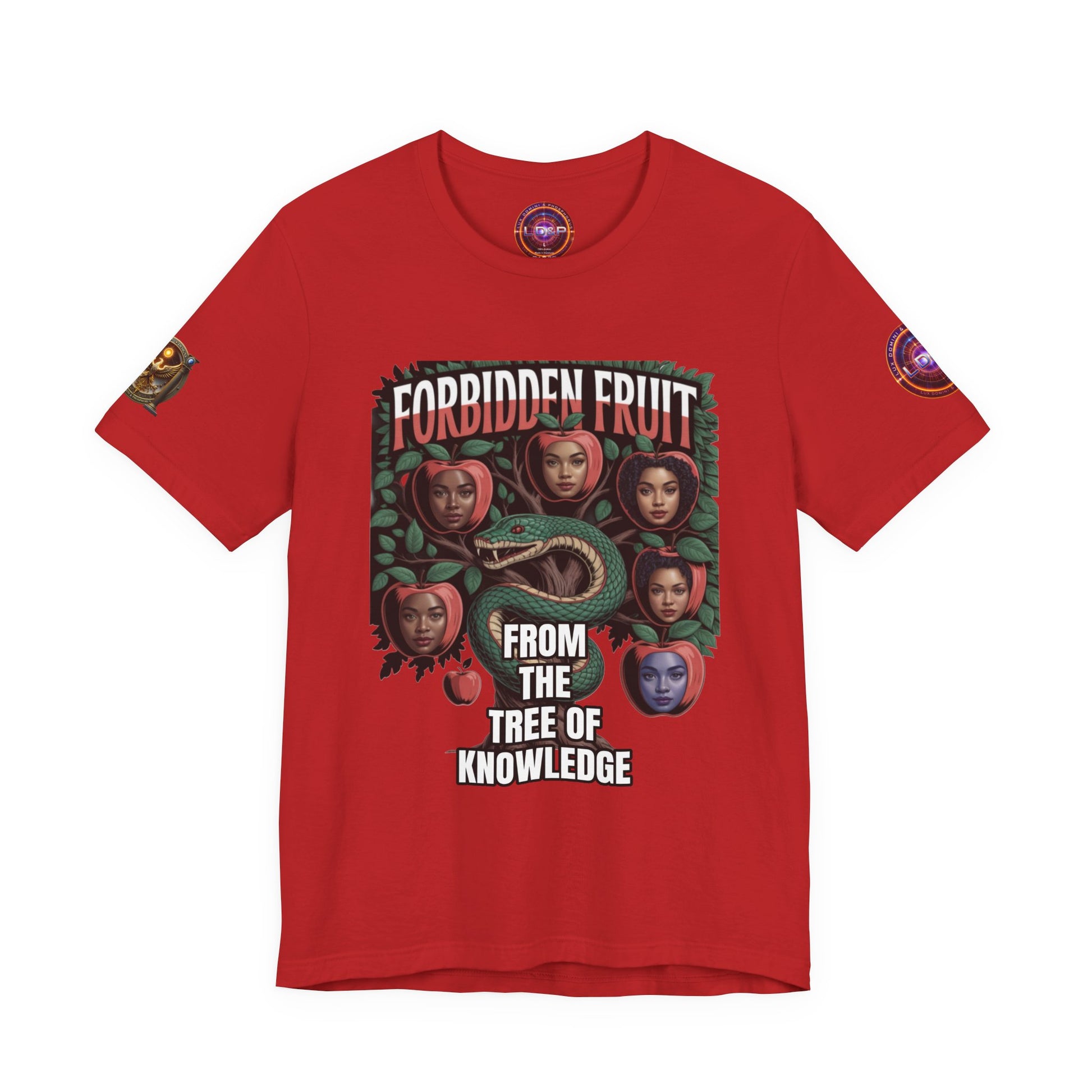 Short Sleeve Tee - Tree of Knowledge Forbidden Fruit Design