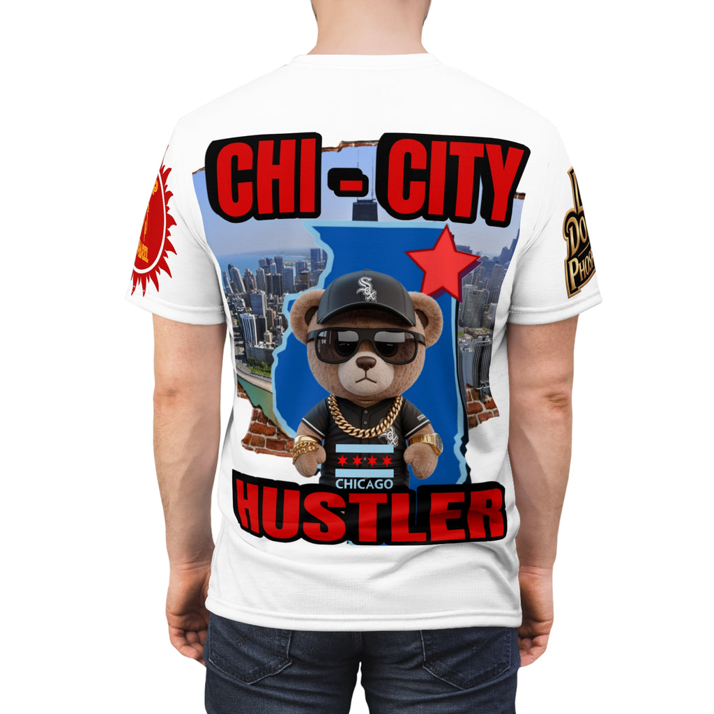 Chi-City Hustler Cut & Sew Tee — LD&P Apparel white