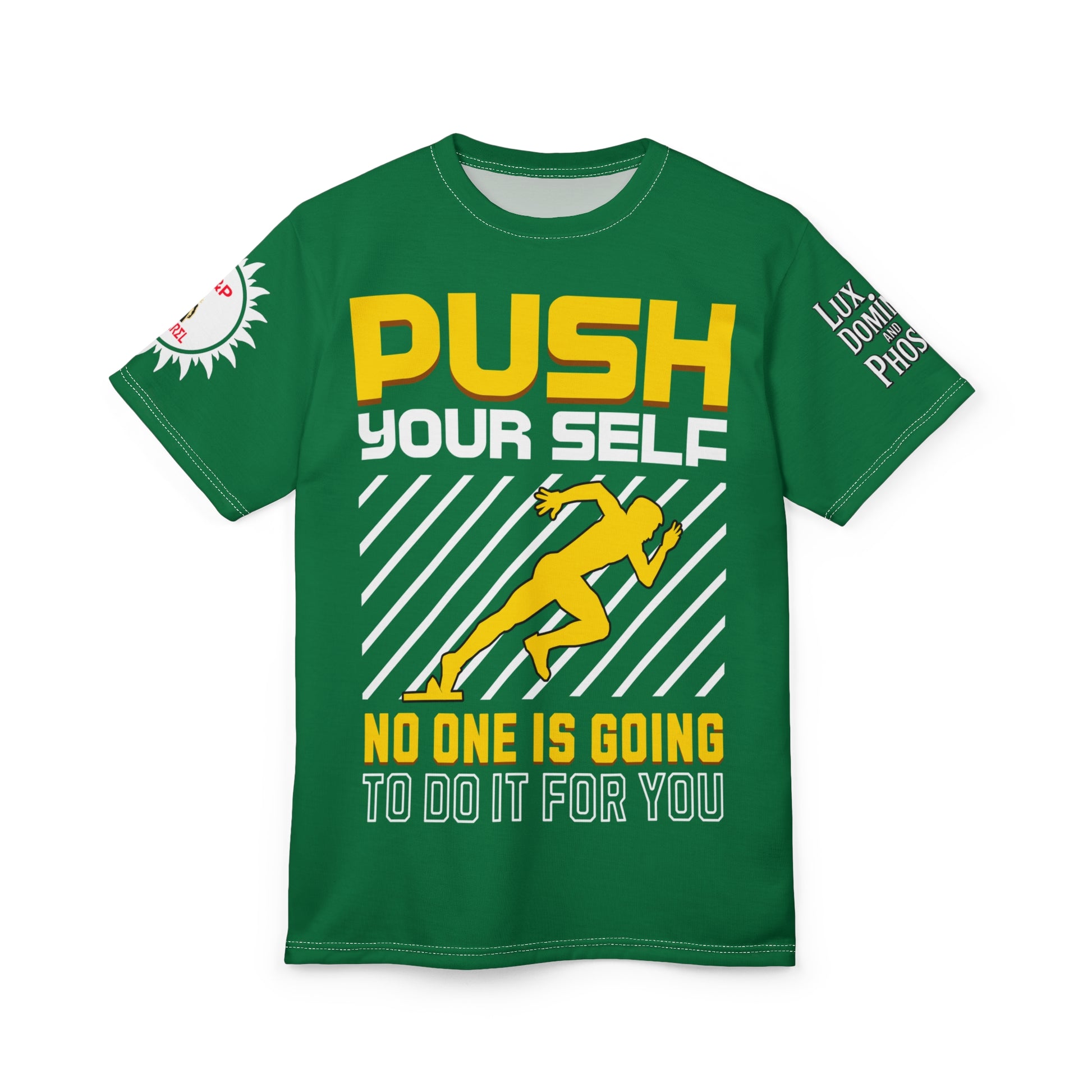 Push Yourself Graphic Tee LD&P APPAREL DESIGN Green