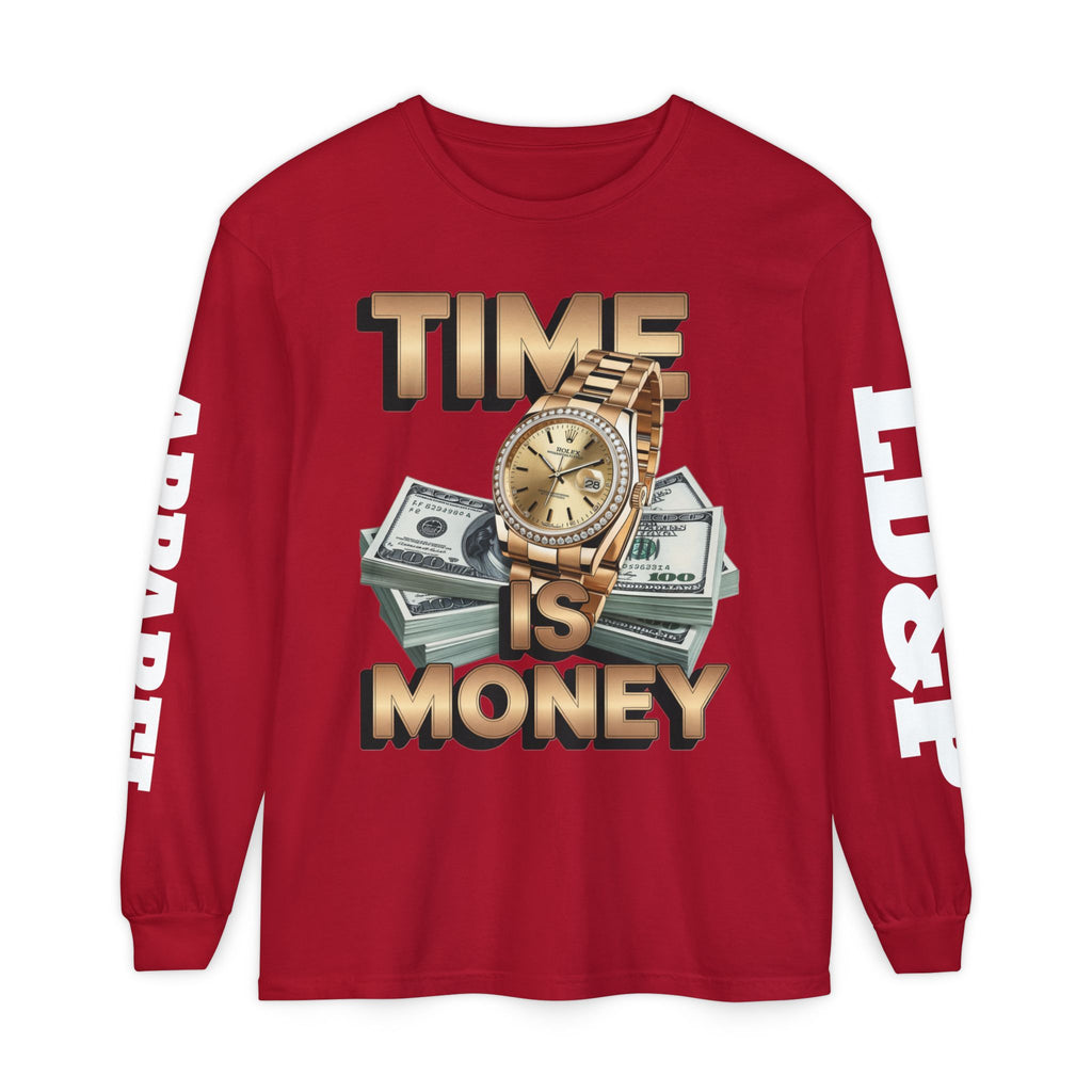 Long Sleeve T-Shirt Time is MONEY Design