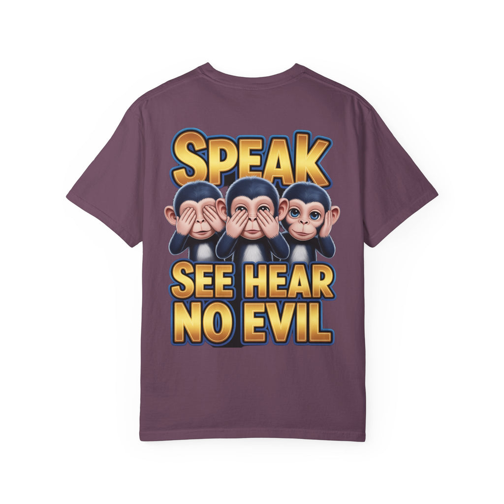 Graphic T-Shirt Speak See Hear No Evil design #2