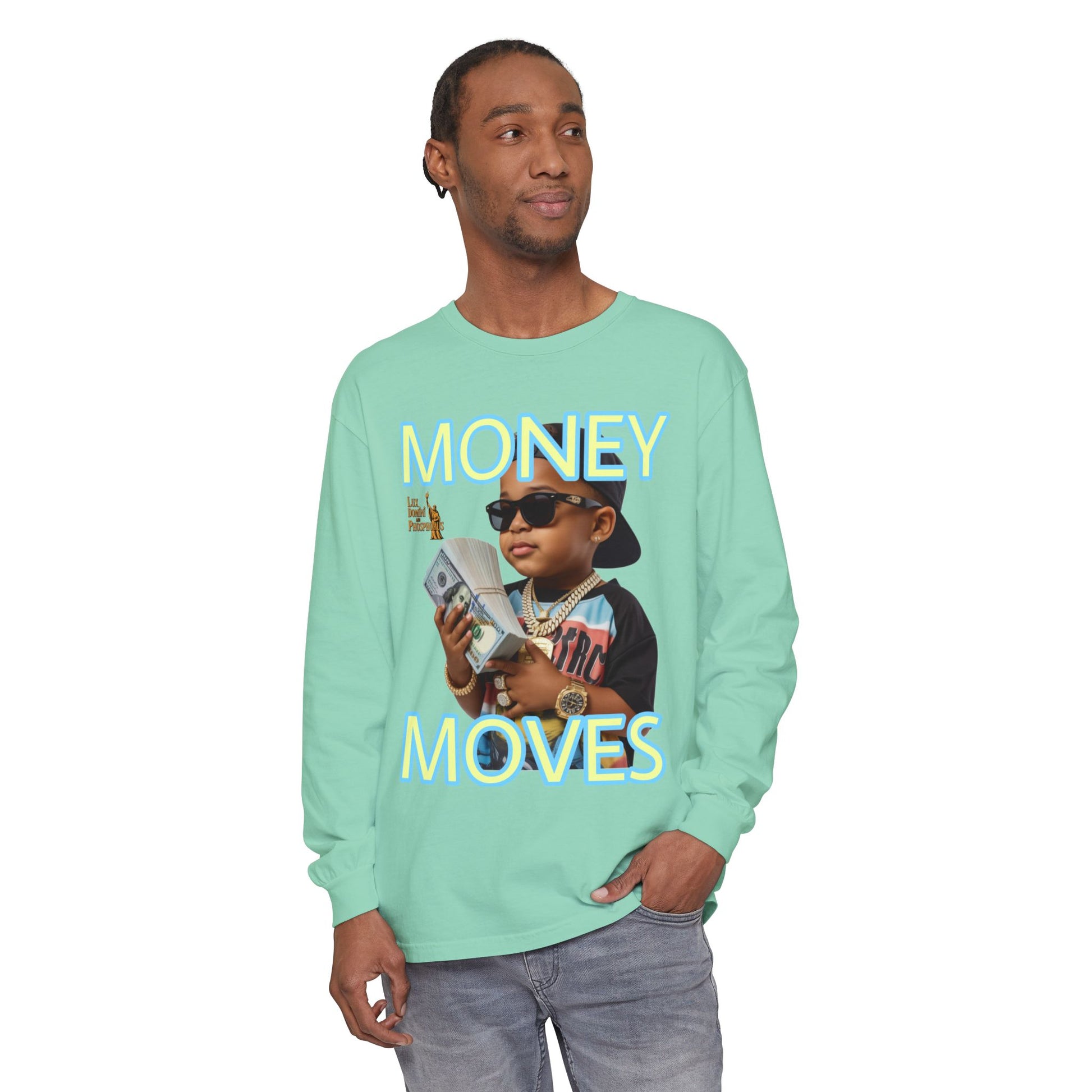 Long Sleeve T-Shirt - Money Moves LD&P APPAREL