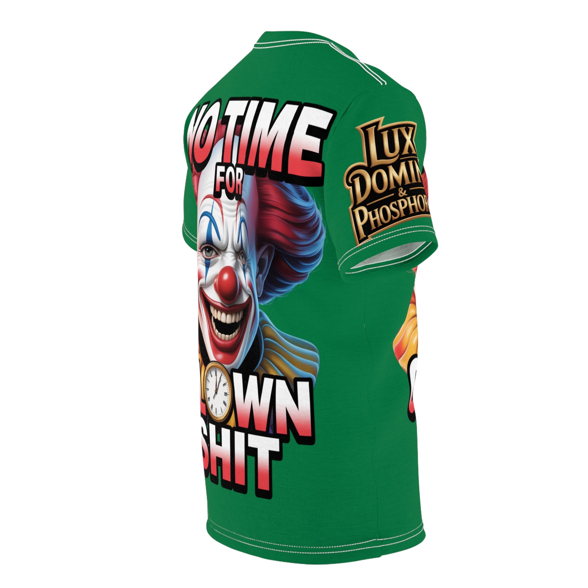 T-Shirt No Time For Clowns Unisex green