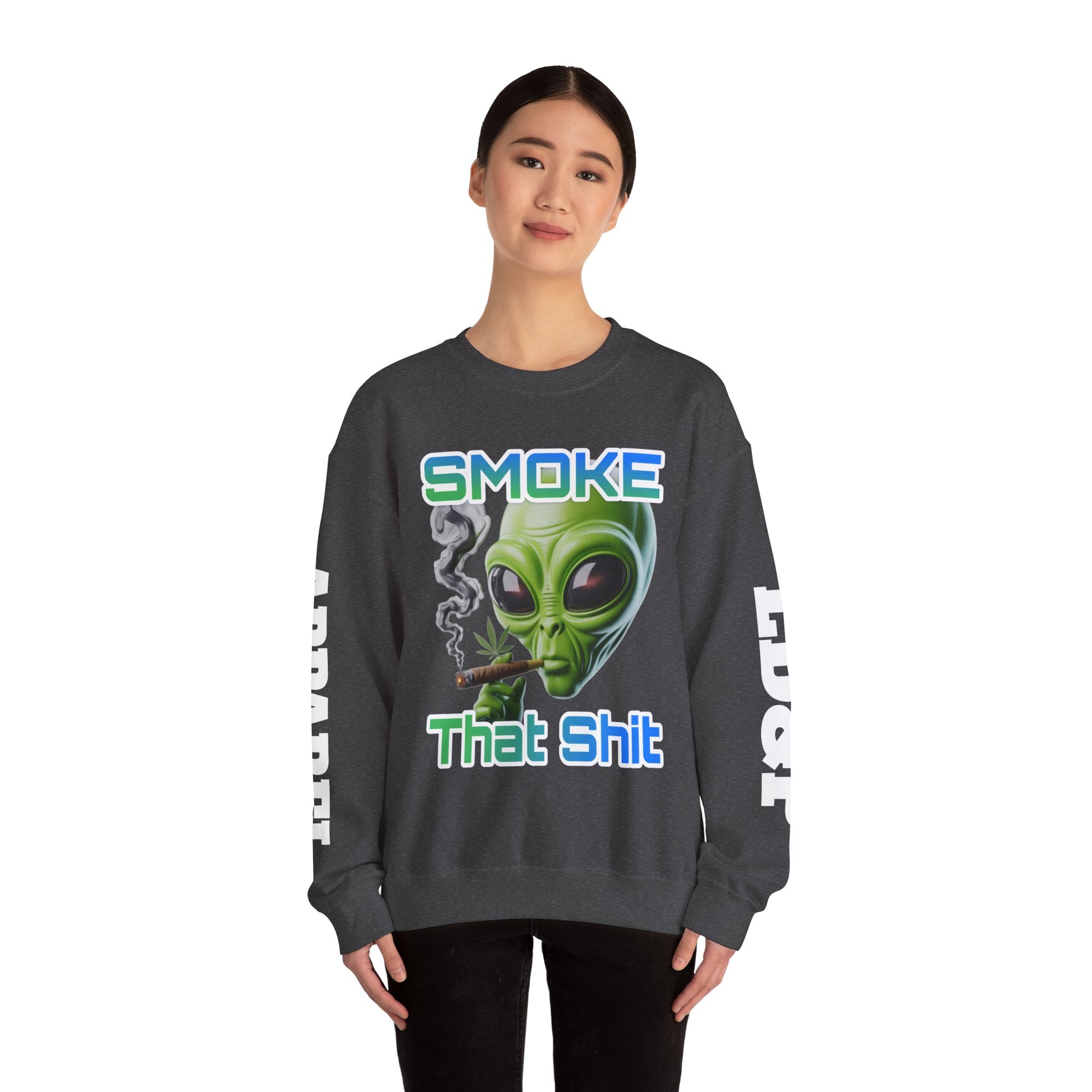 Crewneck Sweatshirt - Smoke That LD&P APPAREL Design