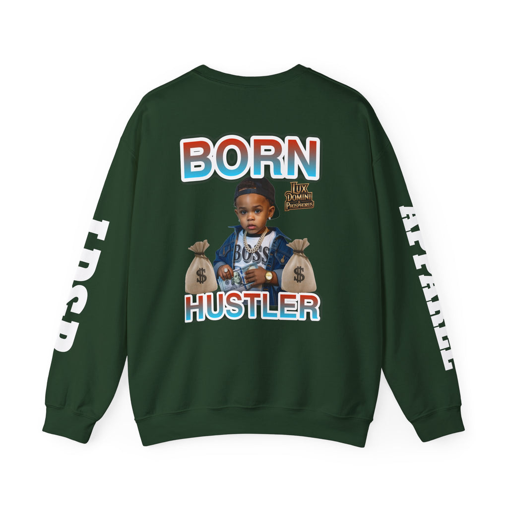 Crewneck Sweatshirt - Born Hustler LD&P Apparel