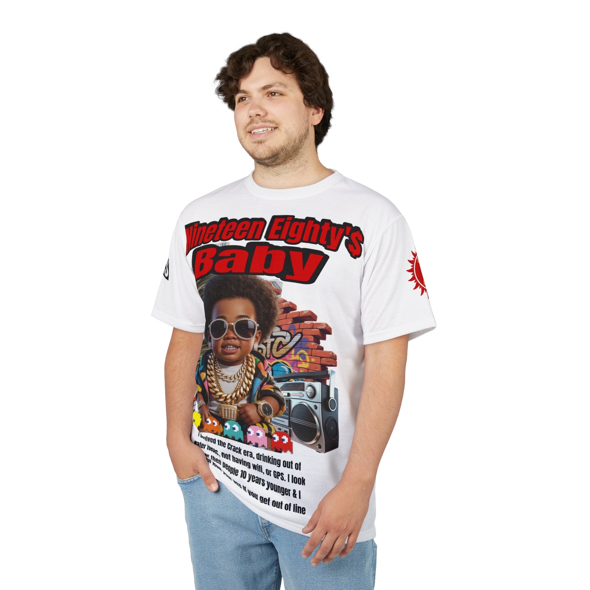 Nineteen Eighty's Baby Graphic Tee LD&P APPAREL White