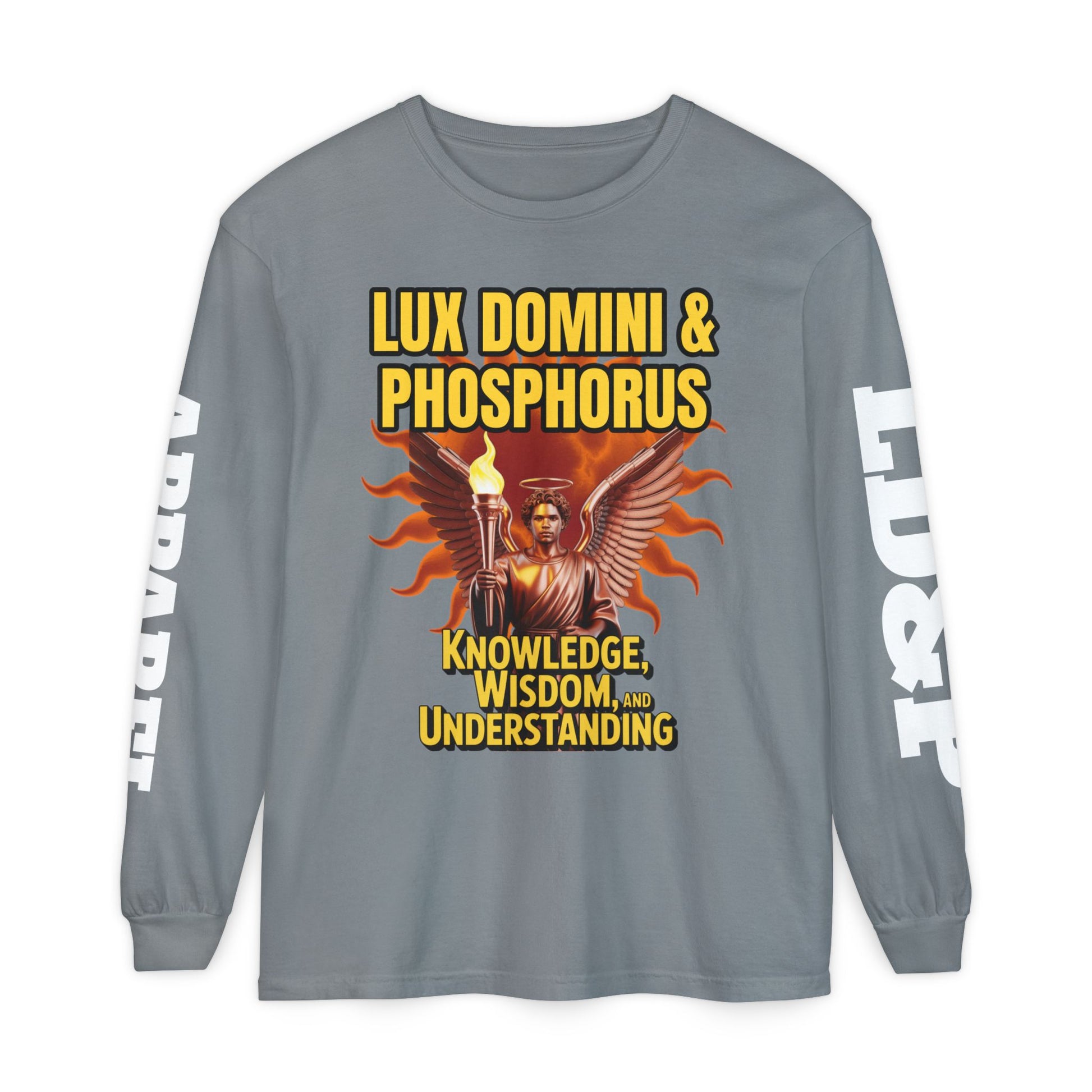 Long Sleeve T-Shirt LD&P Apparel Knowledge Wisdom Understanding Design