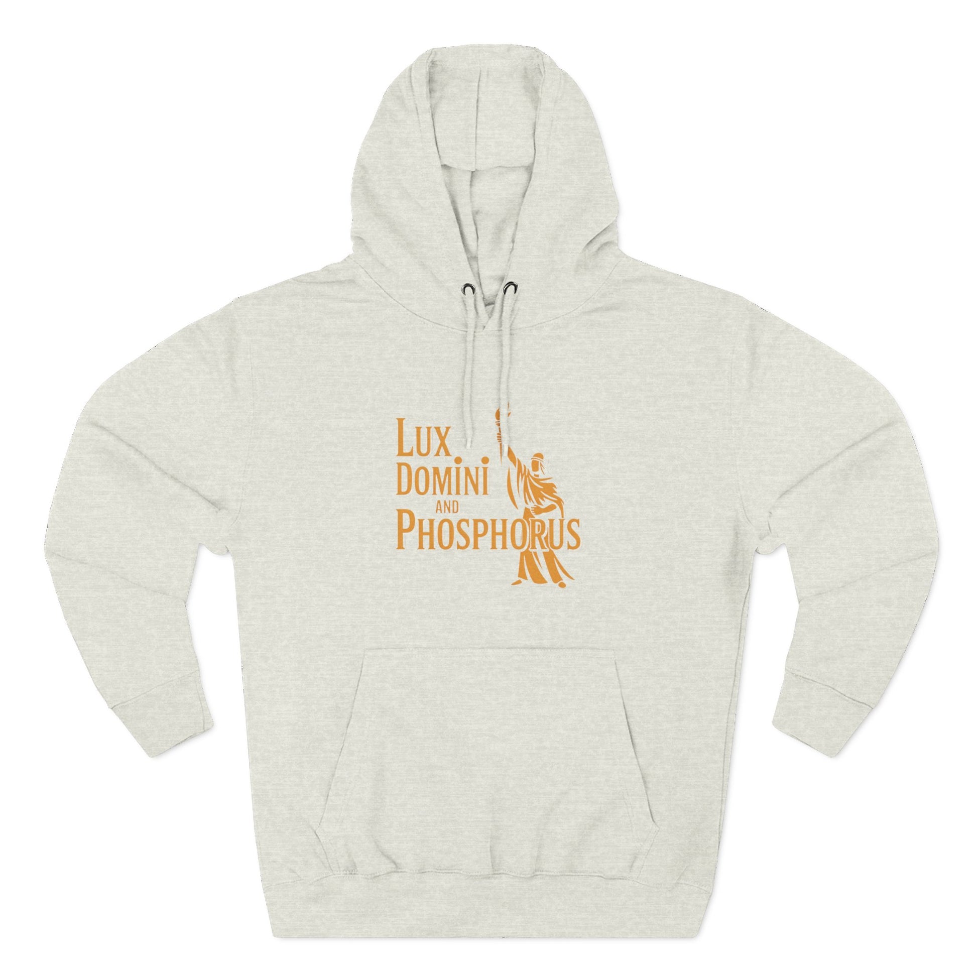 Fleece Hoodie Lux Domini and Phosphorus Apparel Design