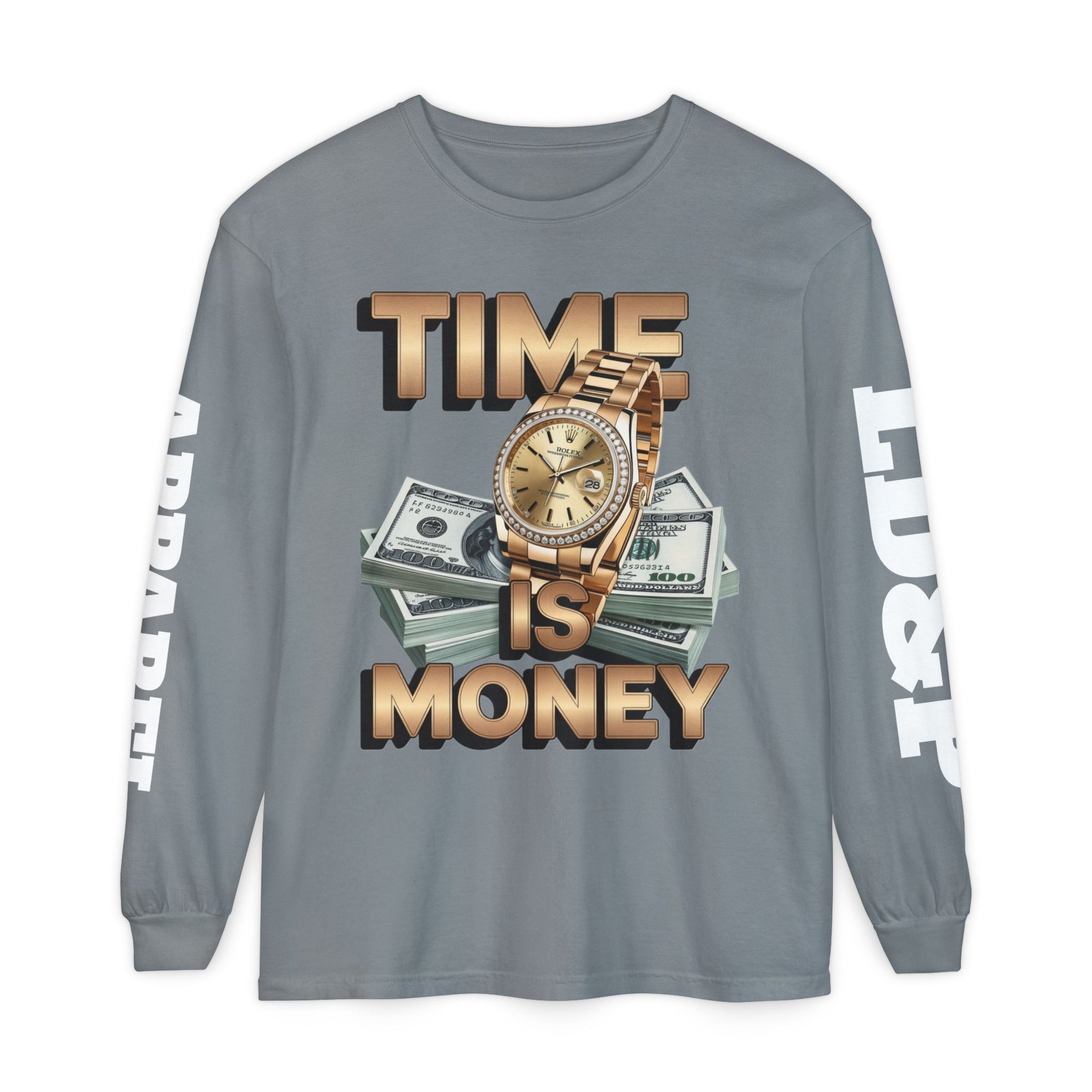 Long Sleeve T-Shirt Time is MONEY Design