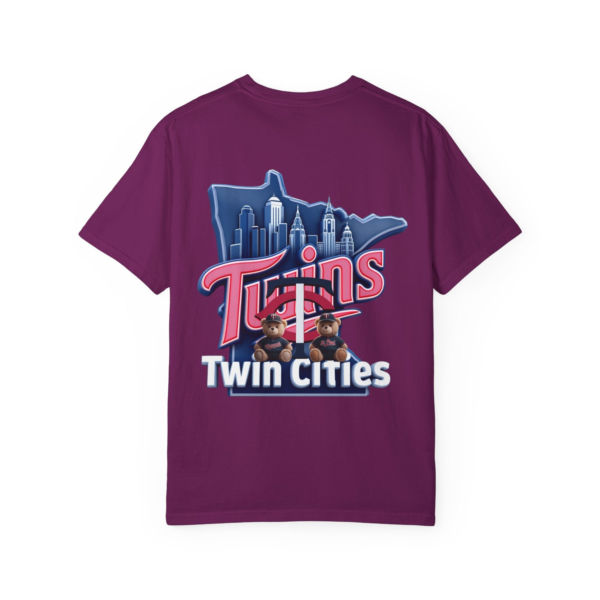 Twin City Unisex T-Shirt, Sporty Tee for Fans, Garment-Dyed Shirt, Perfect for Game Day, Show Your Team Spirit!