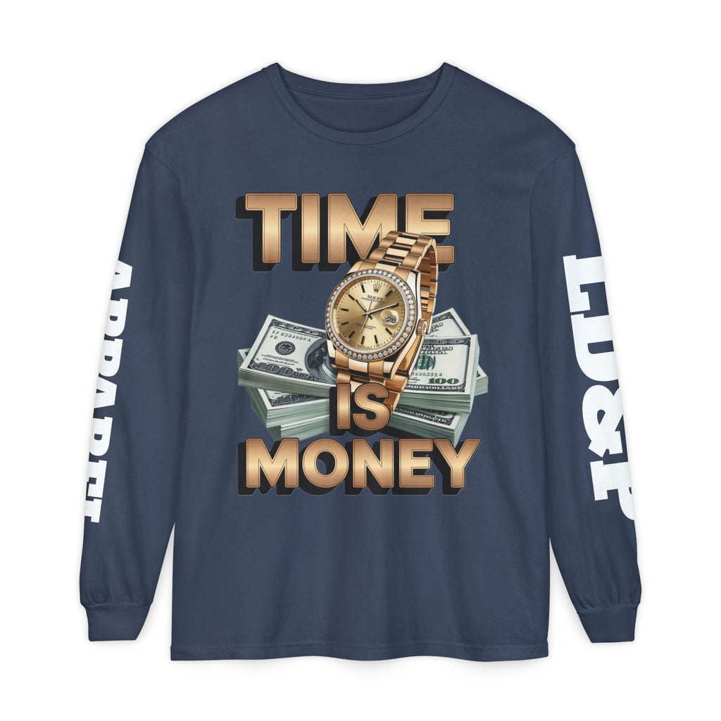 Long Sleeve T-Shirt Time is MONEY Design
