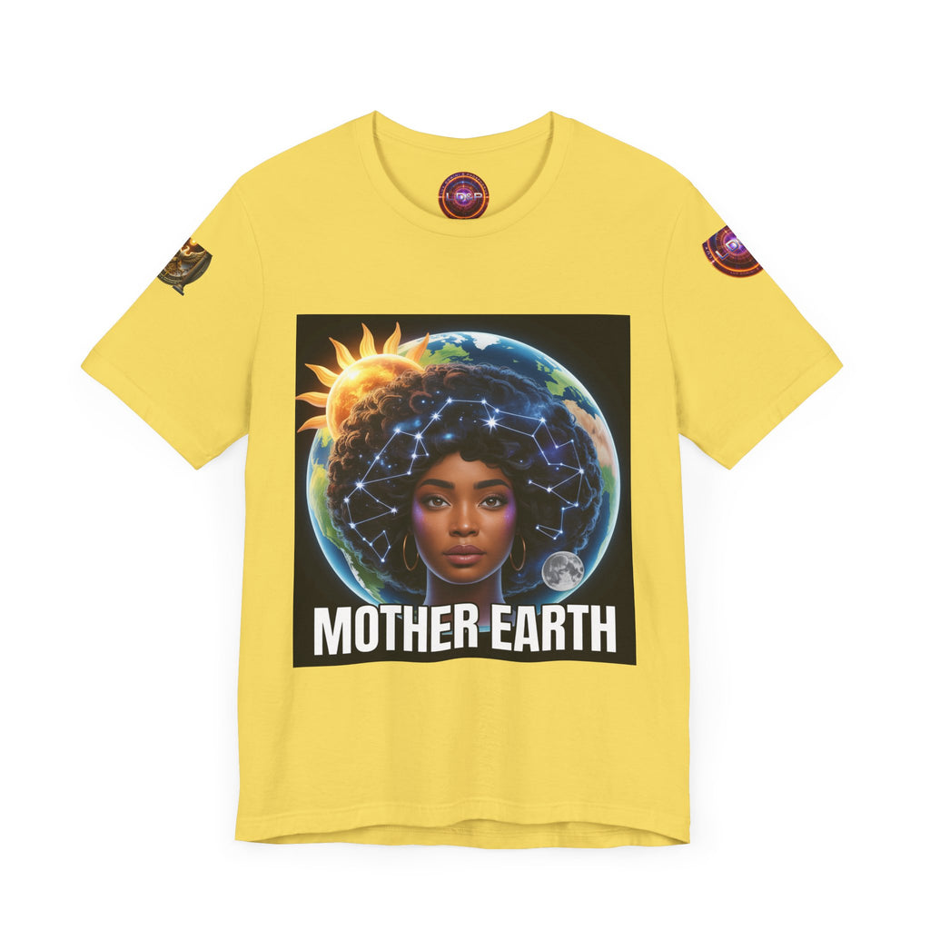 Earth Day Unisex Tee with Mother Earth Design LD&P