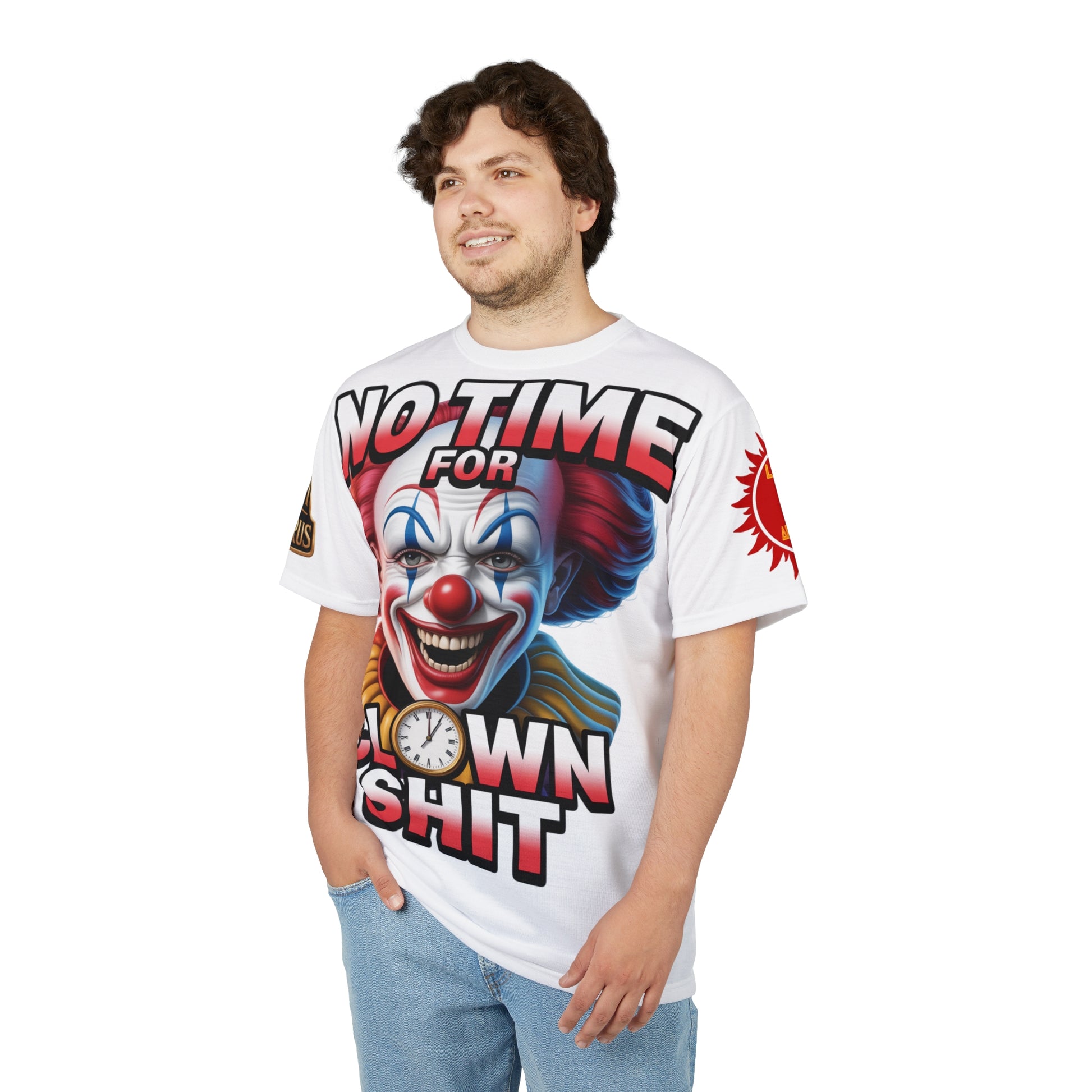 T-Shirt No Time For Clowns Unisex white