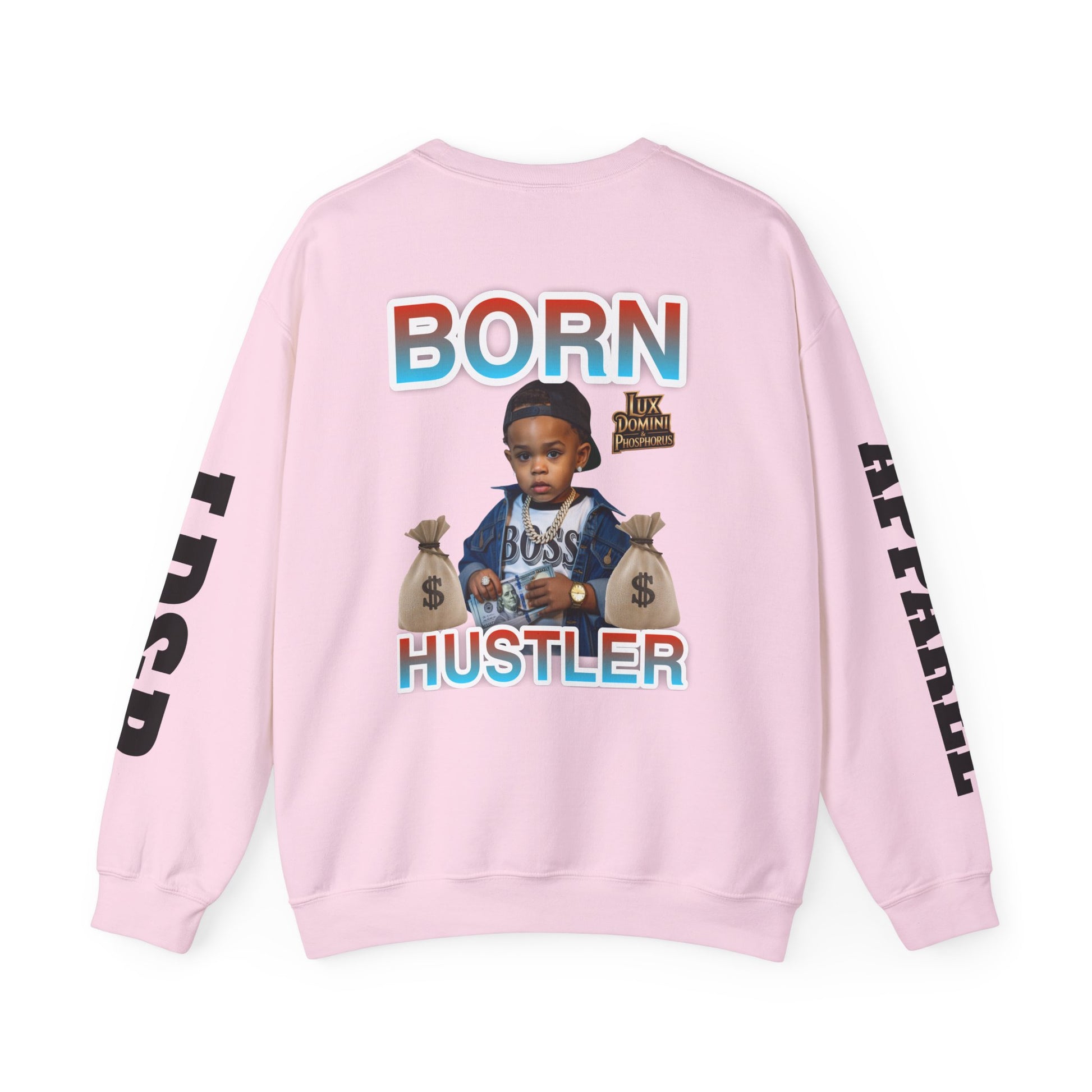 Crewneck Sweatshirt - Born Hustler LD&P Apparel
