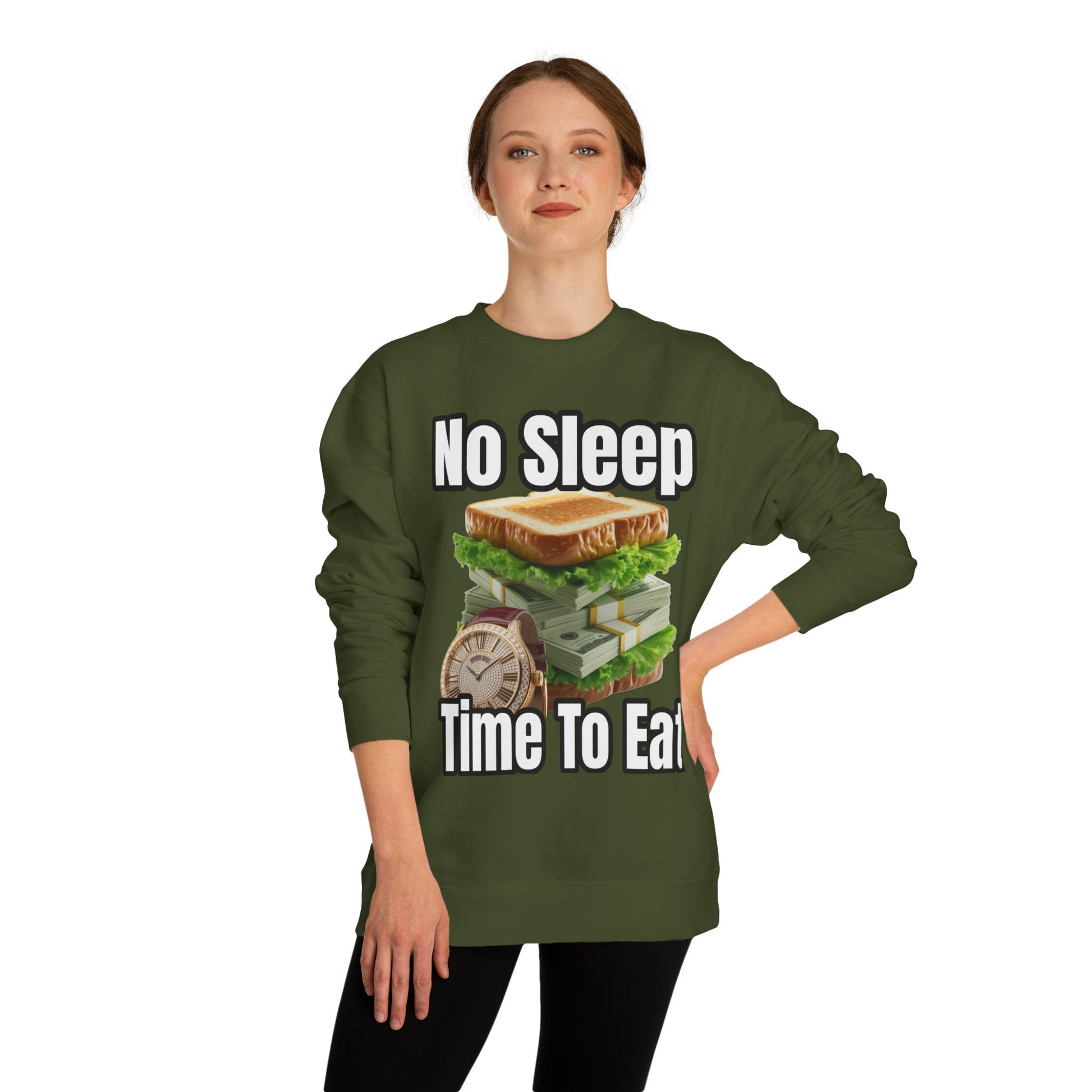 Unisex Sweatshirt No Sleep Time To Eat
