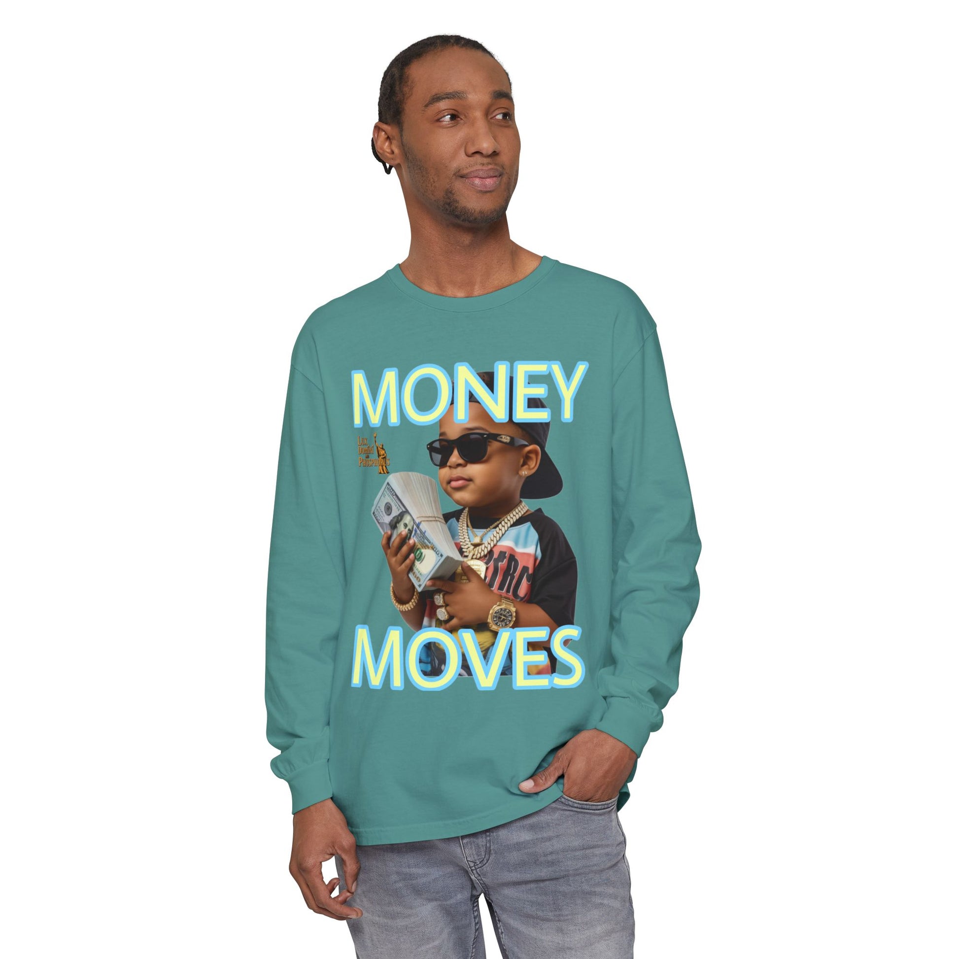Long Sleeve T-Shirt - Money Moves LD&P APPAREL