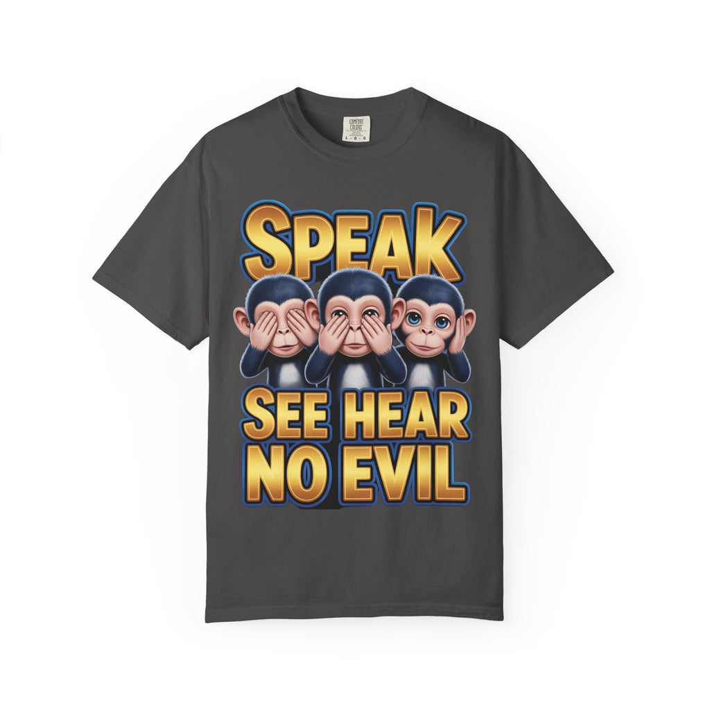 Graphic T-Shirt Speak See Hear No Evil design #2