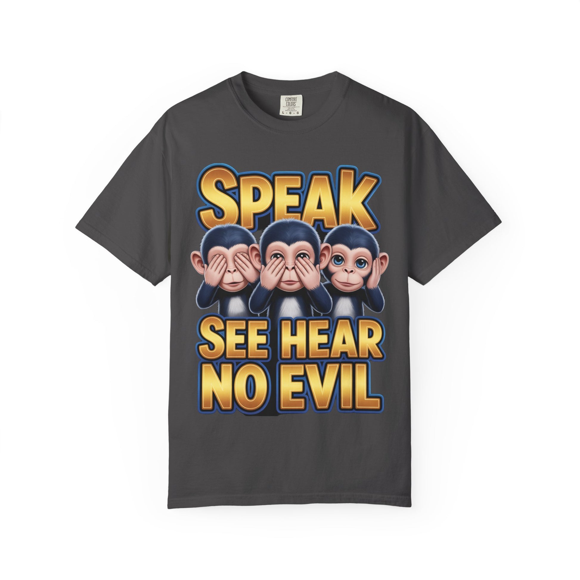 Graphic T-Shirt Speak See Hear No Evil design #2