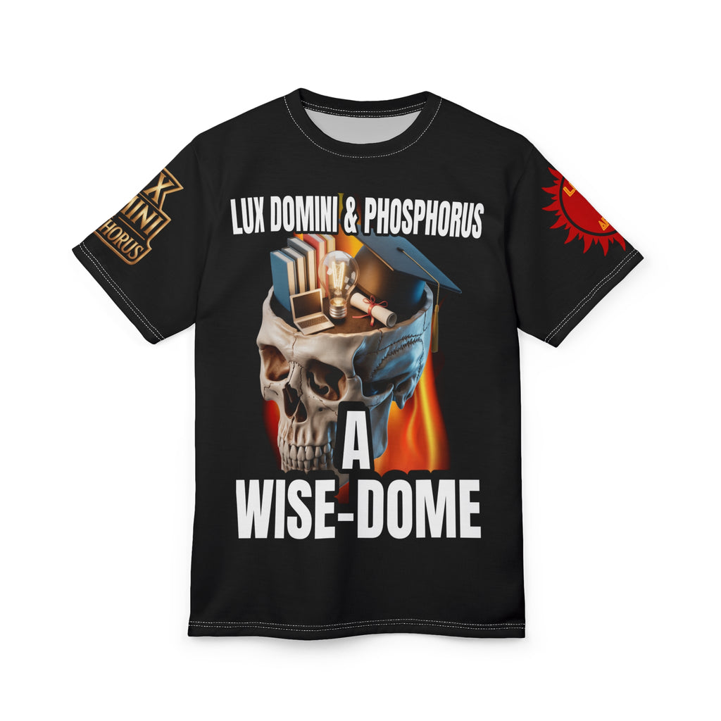 A Wise-Dome Graphic Tee — "Lux Domini & Phosphorus"