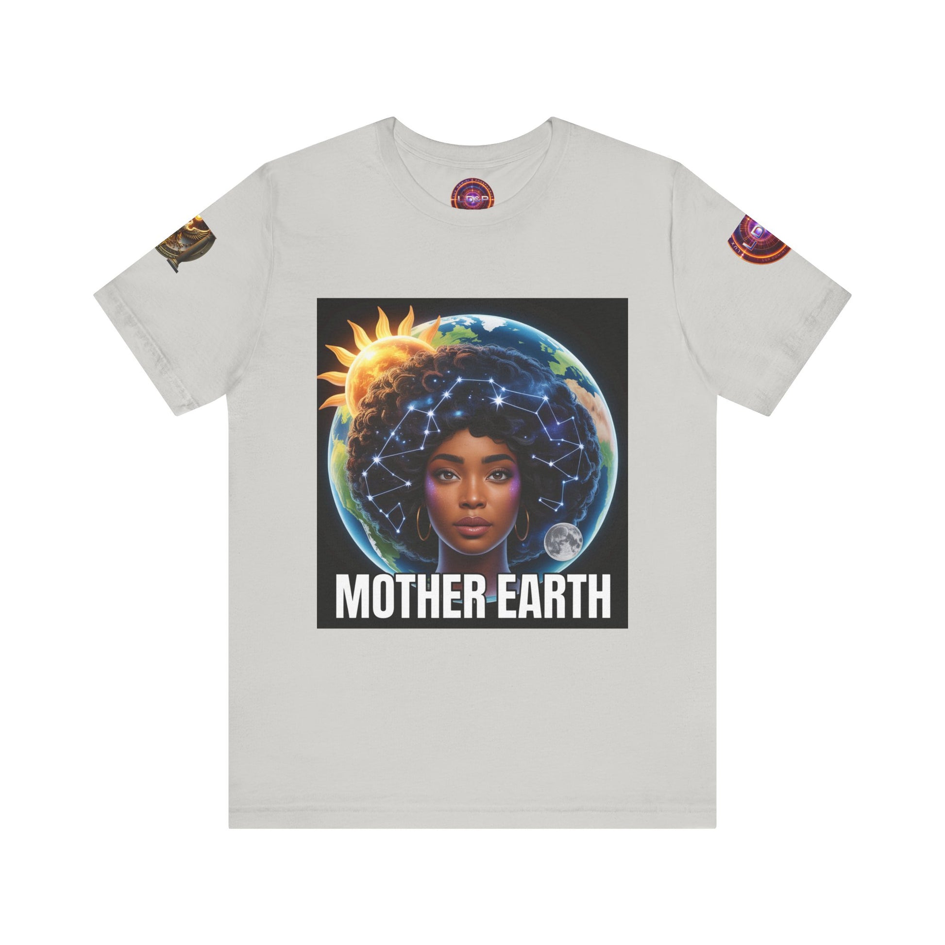 Earth Day Unisex Tee with Mother Earth Design LD&P