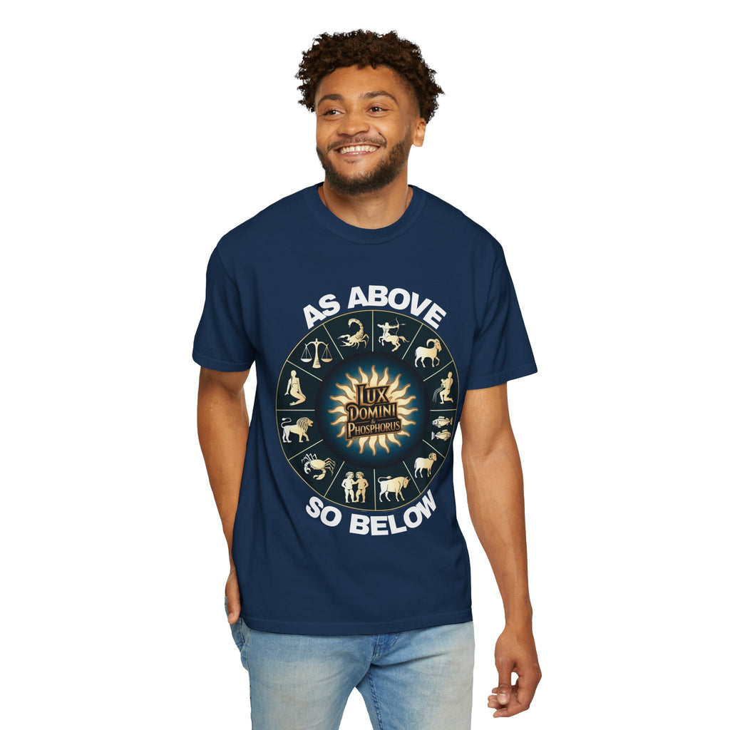 Zodiac Unisex T-Shirt - As above so below design