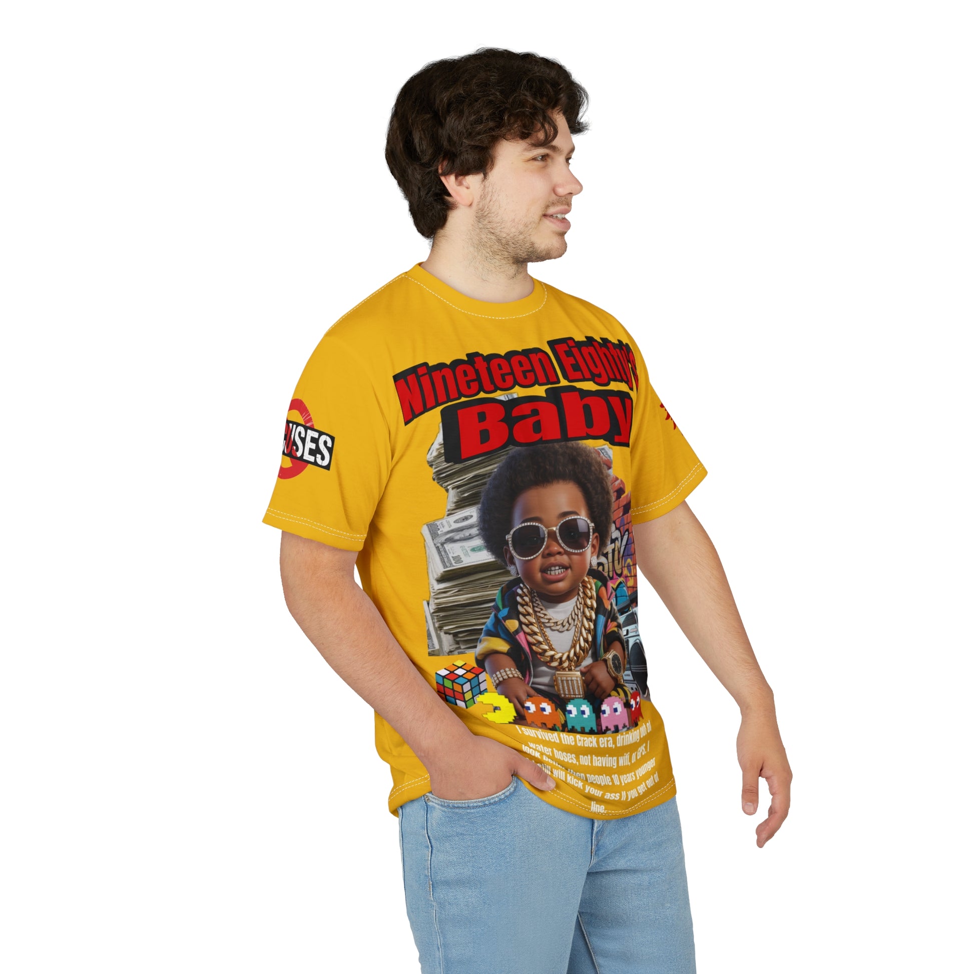 Nineteen Eighty's Baby Graphic Tee LD&P APPAREL Yellow