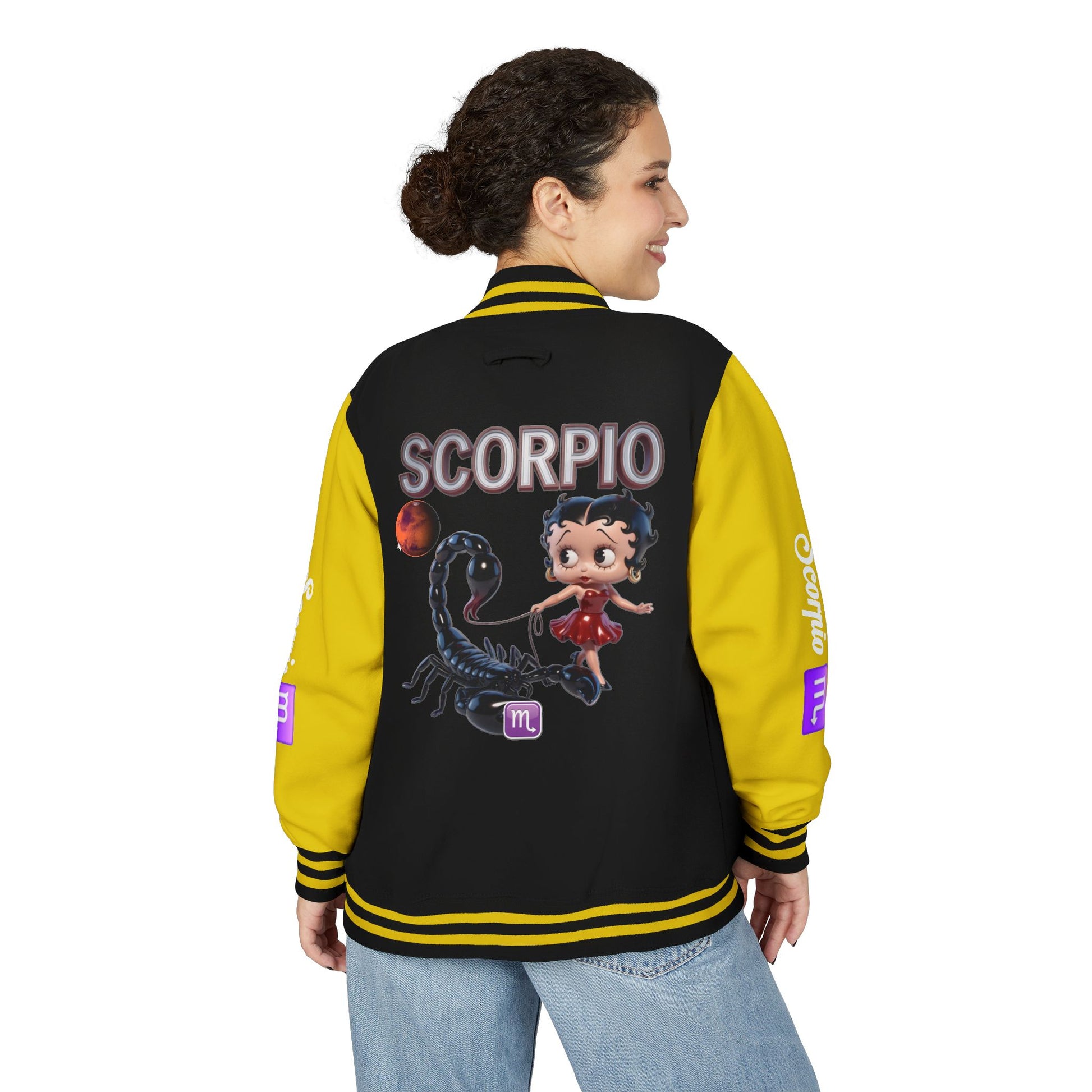 Letterman Jacket Scorpio Zodiac Design