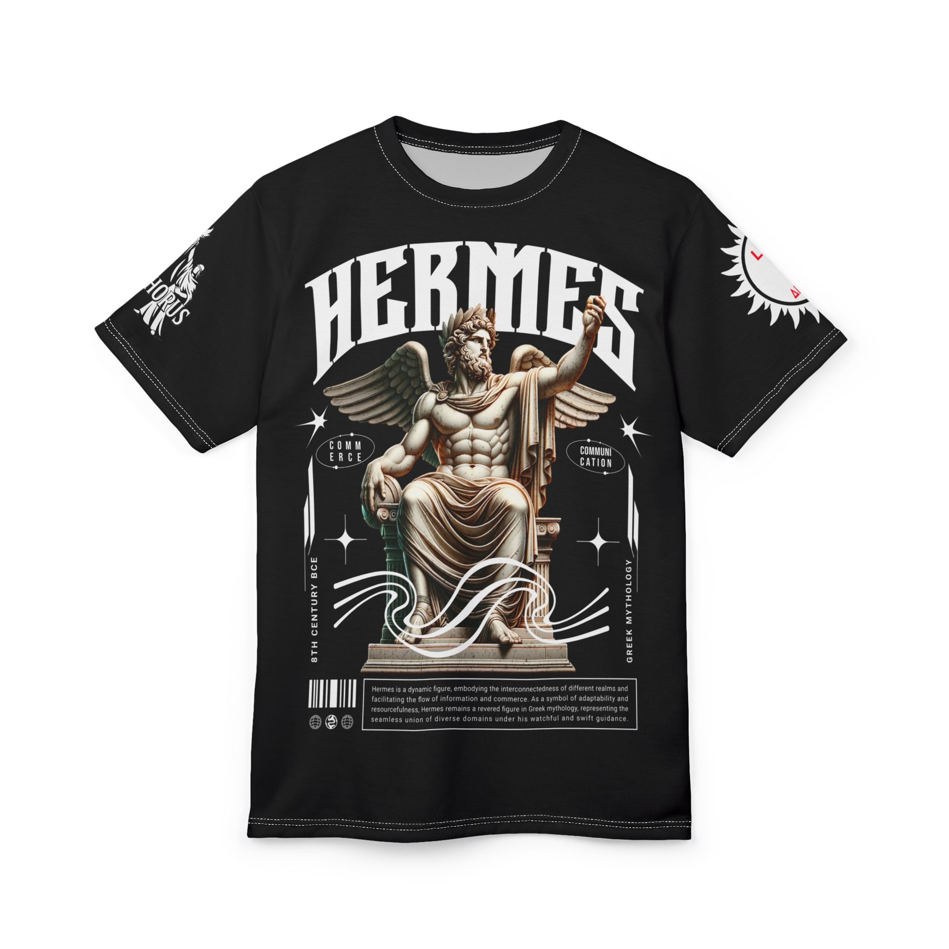 Hermes  Graphic Tee LD&P APPAREL DESIGN Black