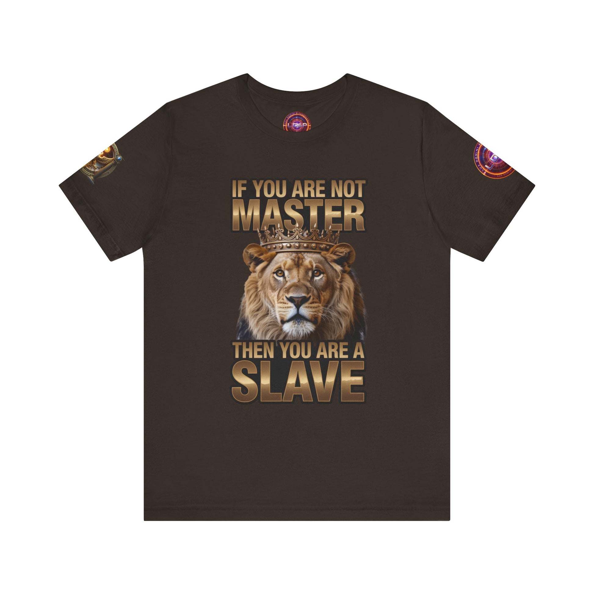 T-Shirt Master or slave LD&amp;P APPAREL Design Unisex Jersey Short Sleeve Tee