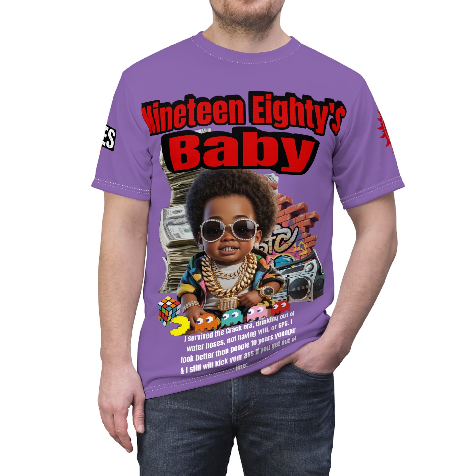 Nineteen Eighty's Baby Graphic Tee LD&P APPAREL Light Purple