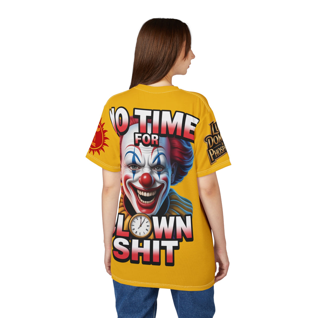 T-Shirt No Time For Clowns Unisex yellow