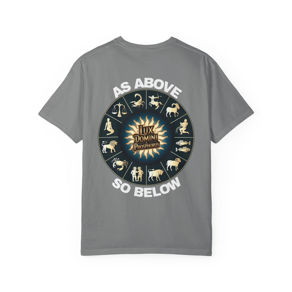 Zodiac Unisex T-Shirt - As above so below design